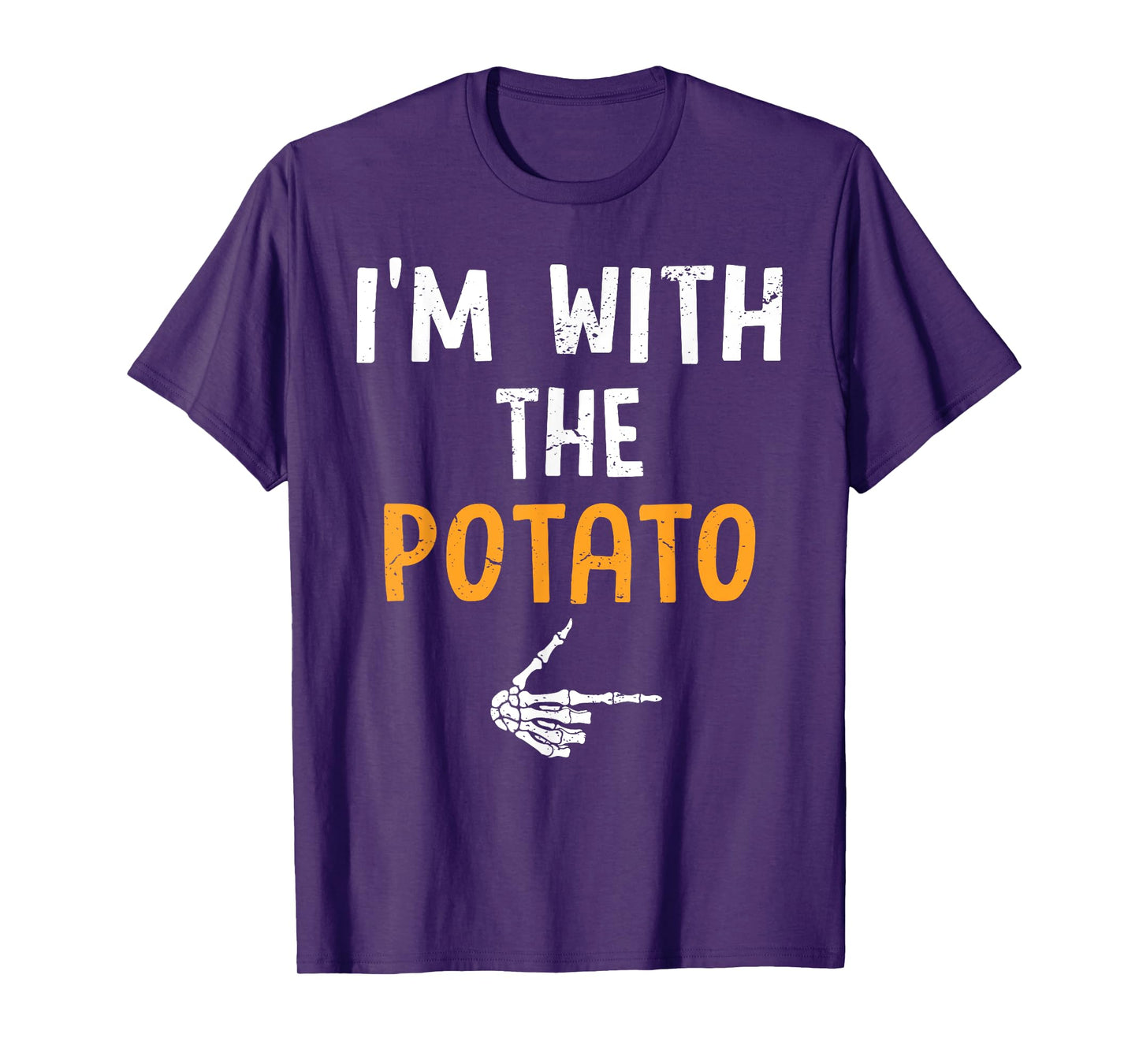 I'm with The Potato Costume Halloween Matching Couple T-Shirt