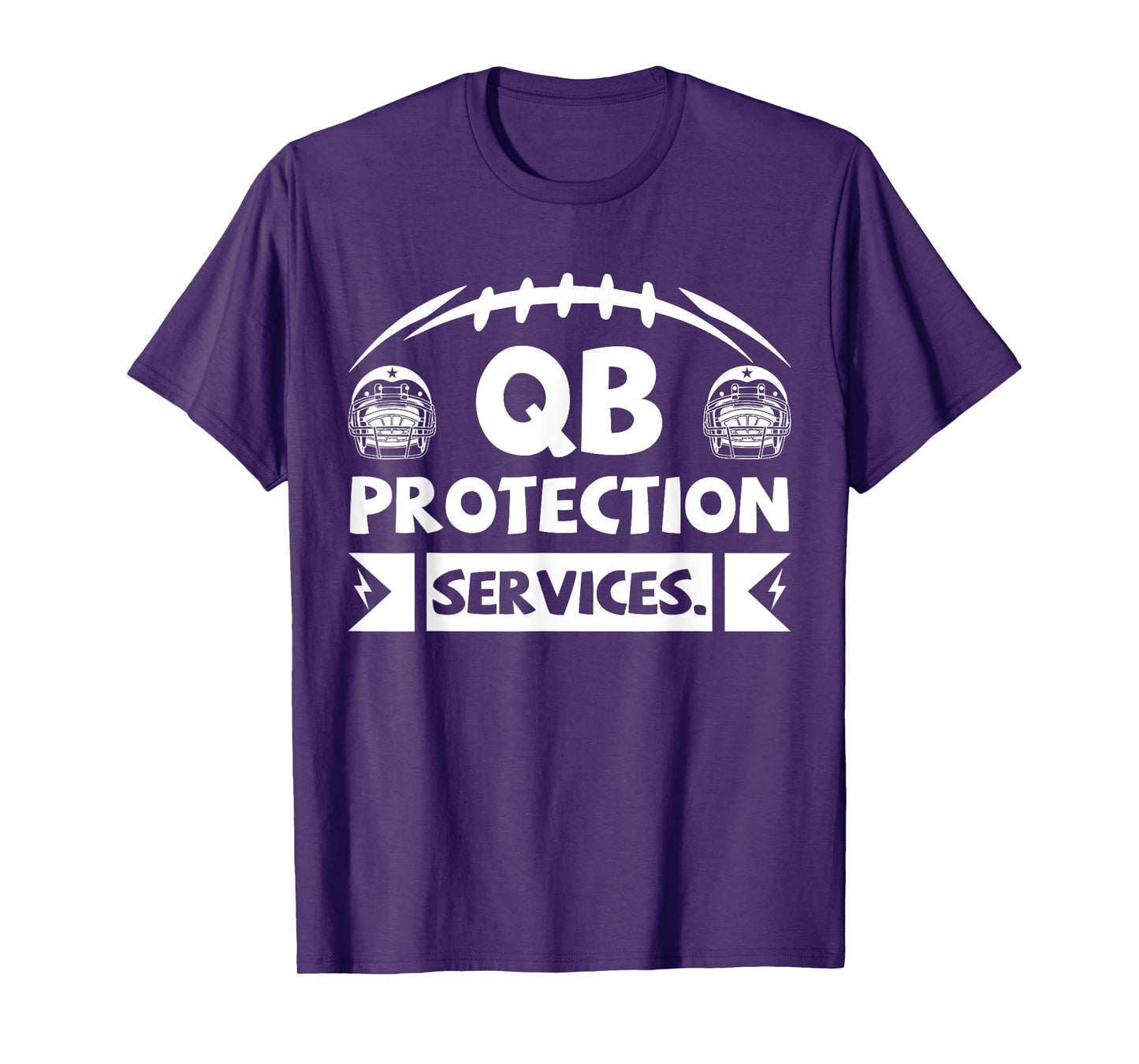 Qb Protection Services Offensive Lineman Football Players T-Shirt