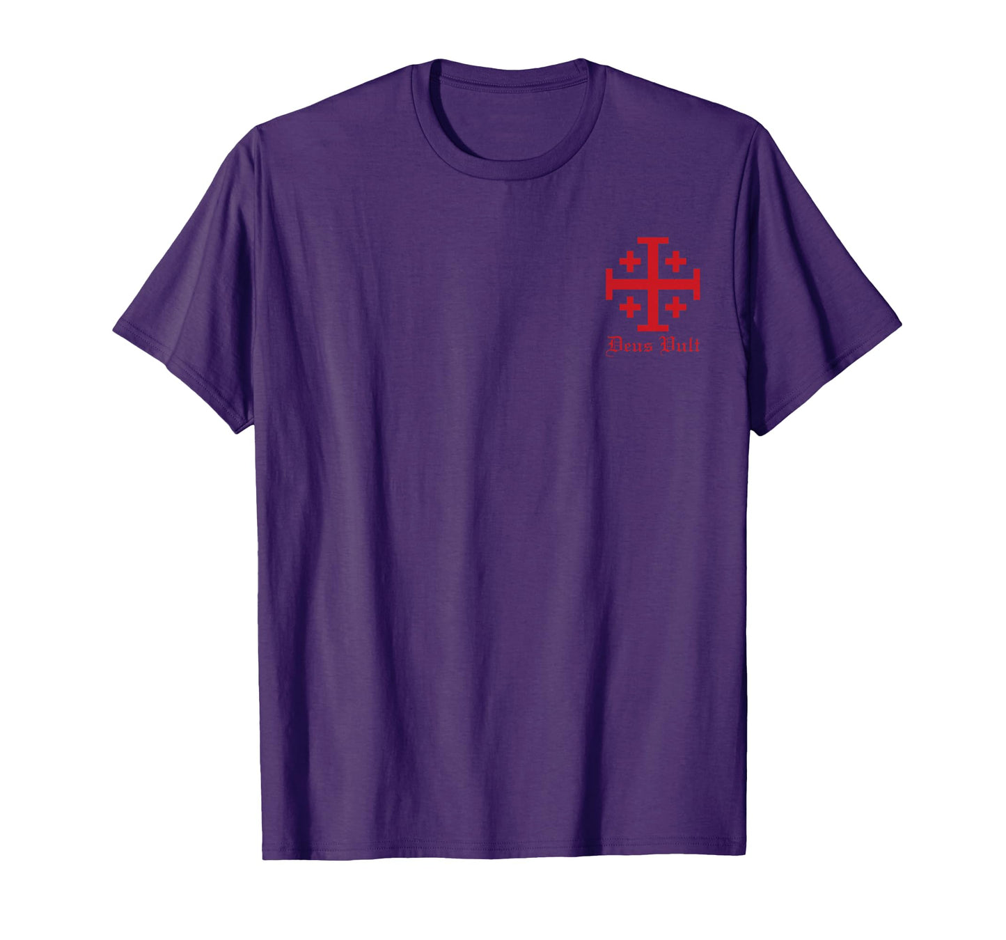 Deus Vult Jerusalem Cross Order of the Holy Sepulchre Knight T-Shirt