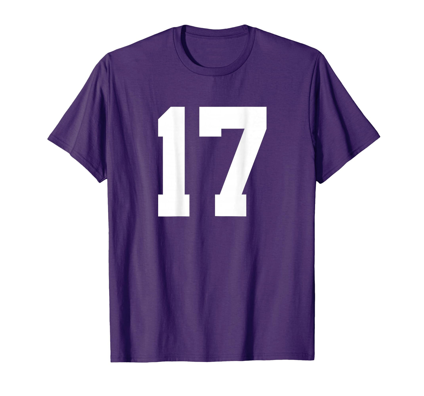 Number 17 (On Back) Sports Team Jersey T-Shirt