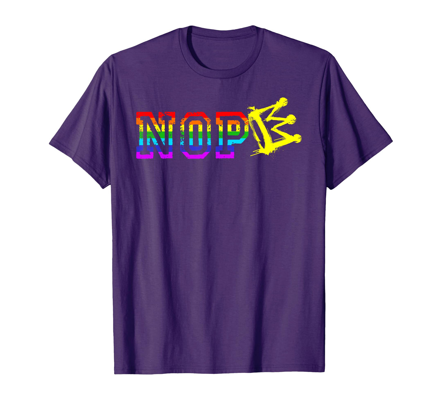No Kings Protest Sign Vertical LGBTQ Month T-Shirt