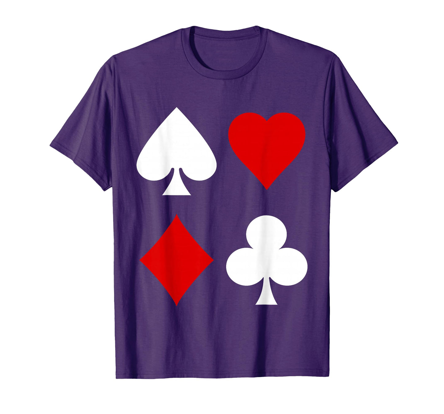 Playing Card Diamonds Spades Clubs Hearts Symbol Poker Rummy T-Shirt