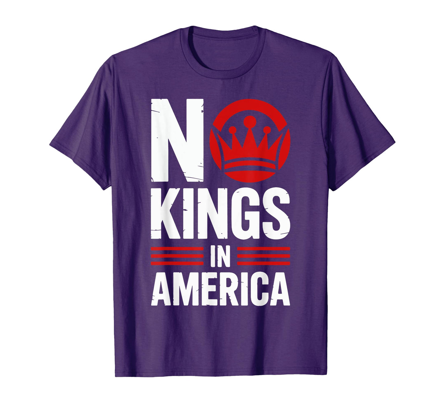 No Kings In America Protest Sign We The People Vintage T-Shirt