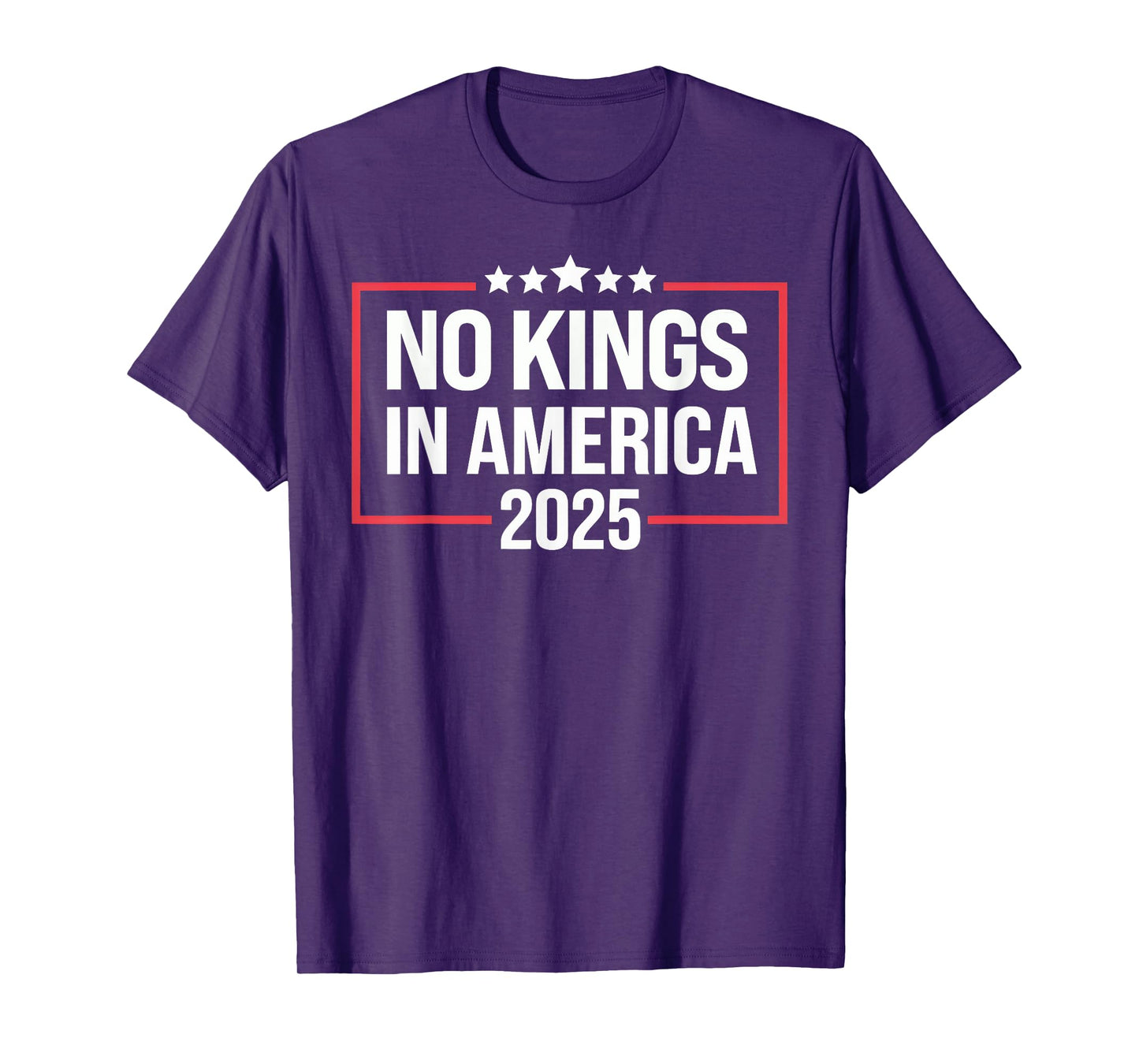 No Kings In America Democracy United States Independence T-Shirt