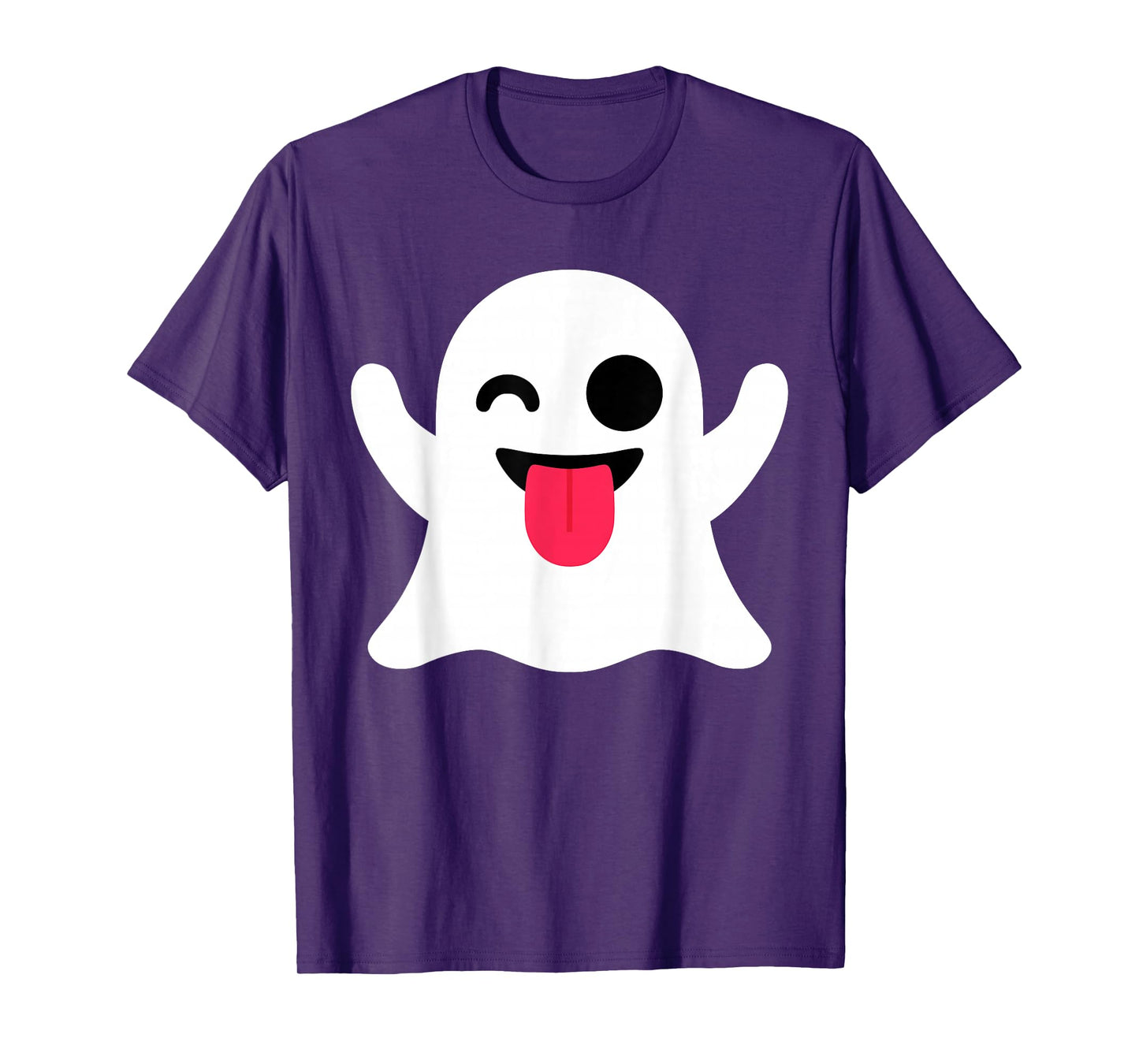 Funny Emoticon Cute Ghost Boo Face Halloween Costume T-Shirt