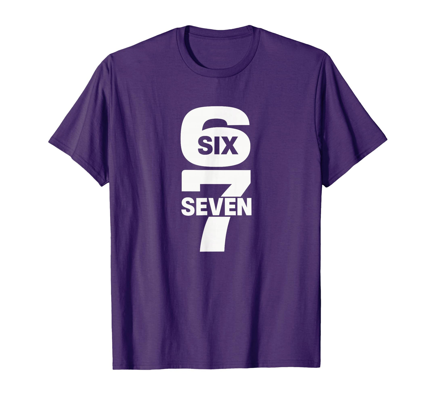 Funny Six Seven 6 7 Meme 67 Numbers T-Shirt