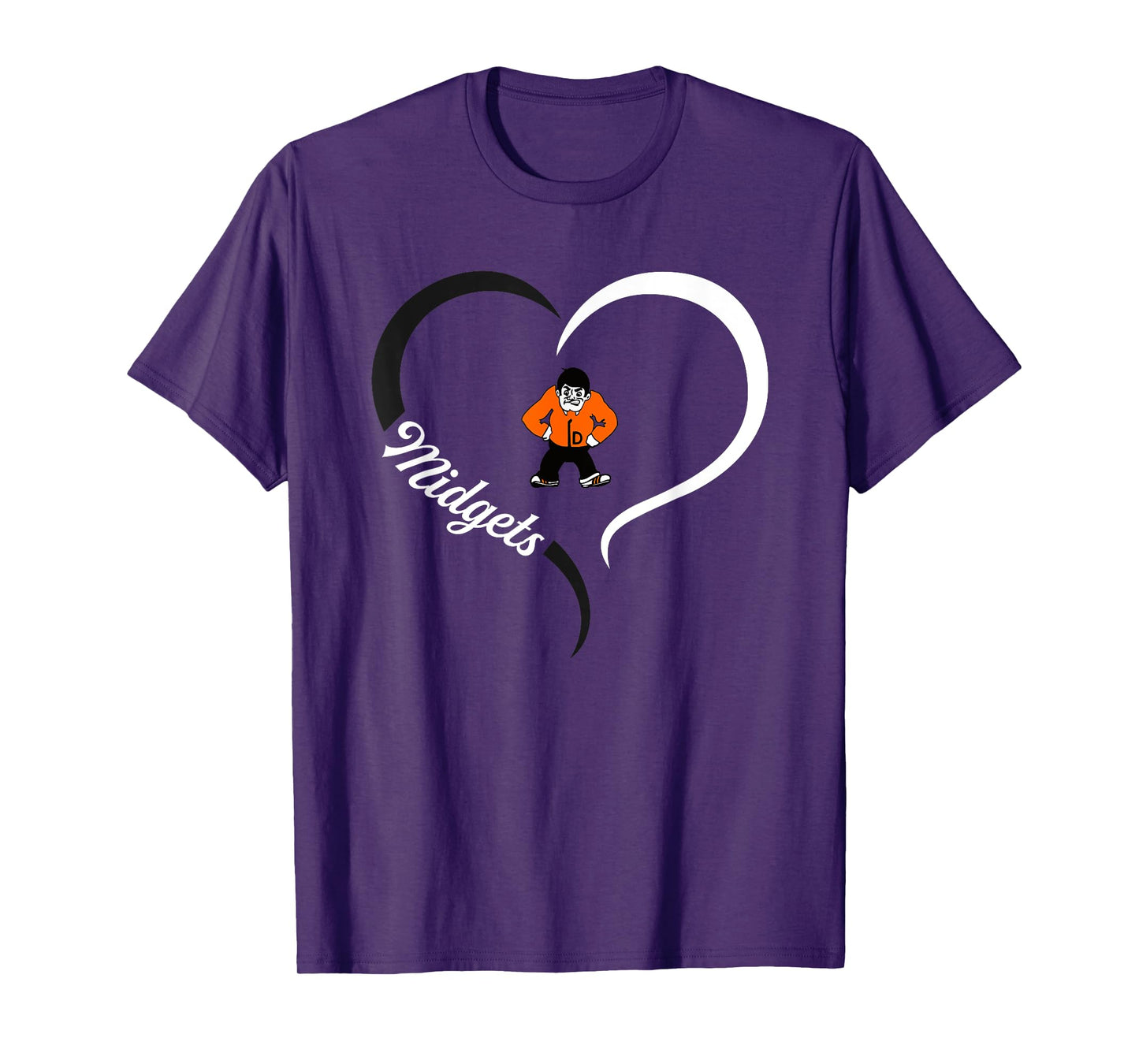 Dickinson Midgets Logo Half Heart Slogan HS T-Shirt