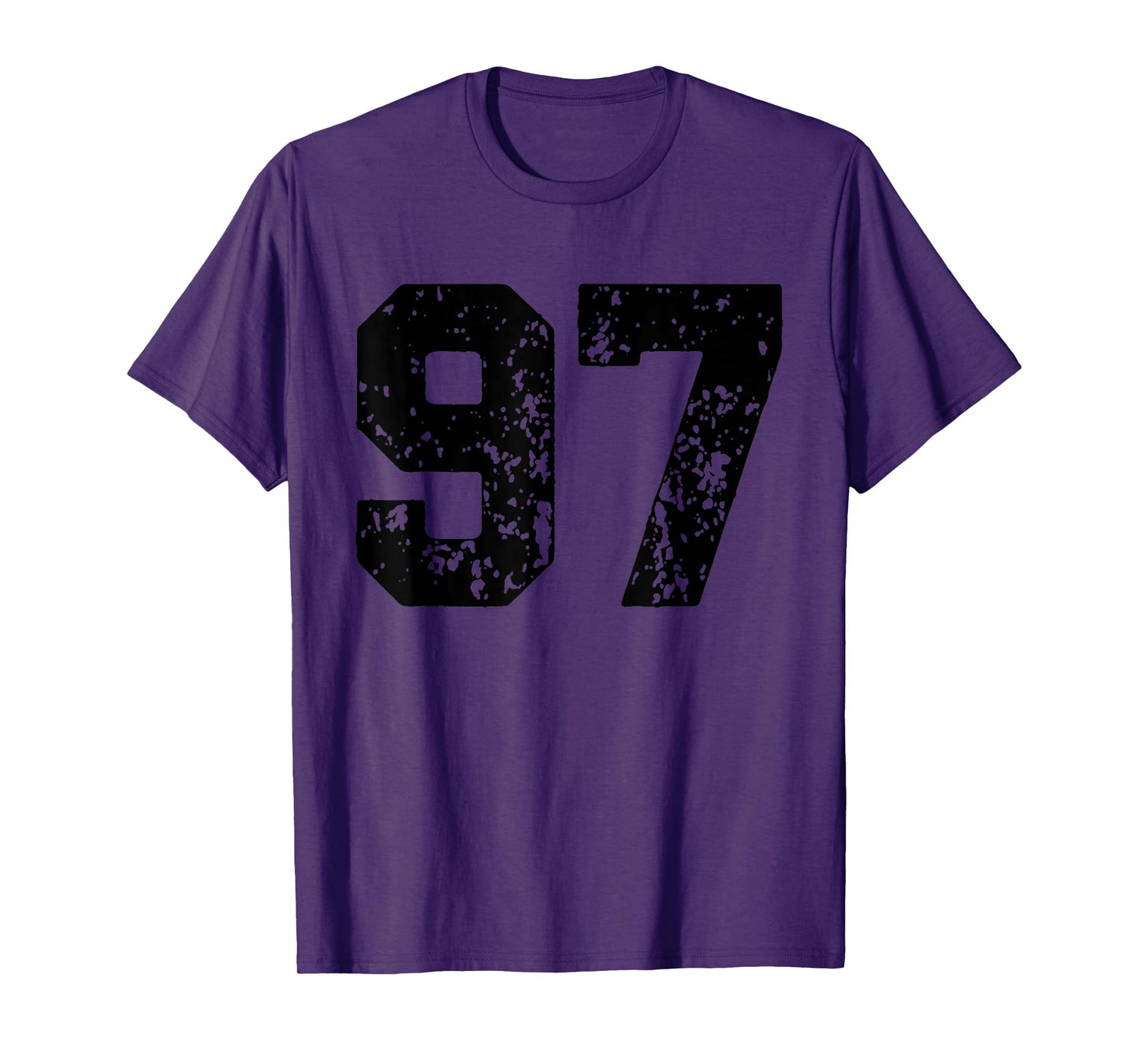Number 97 Black Best Classic College Style Birthday Funny T-Shirt