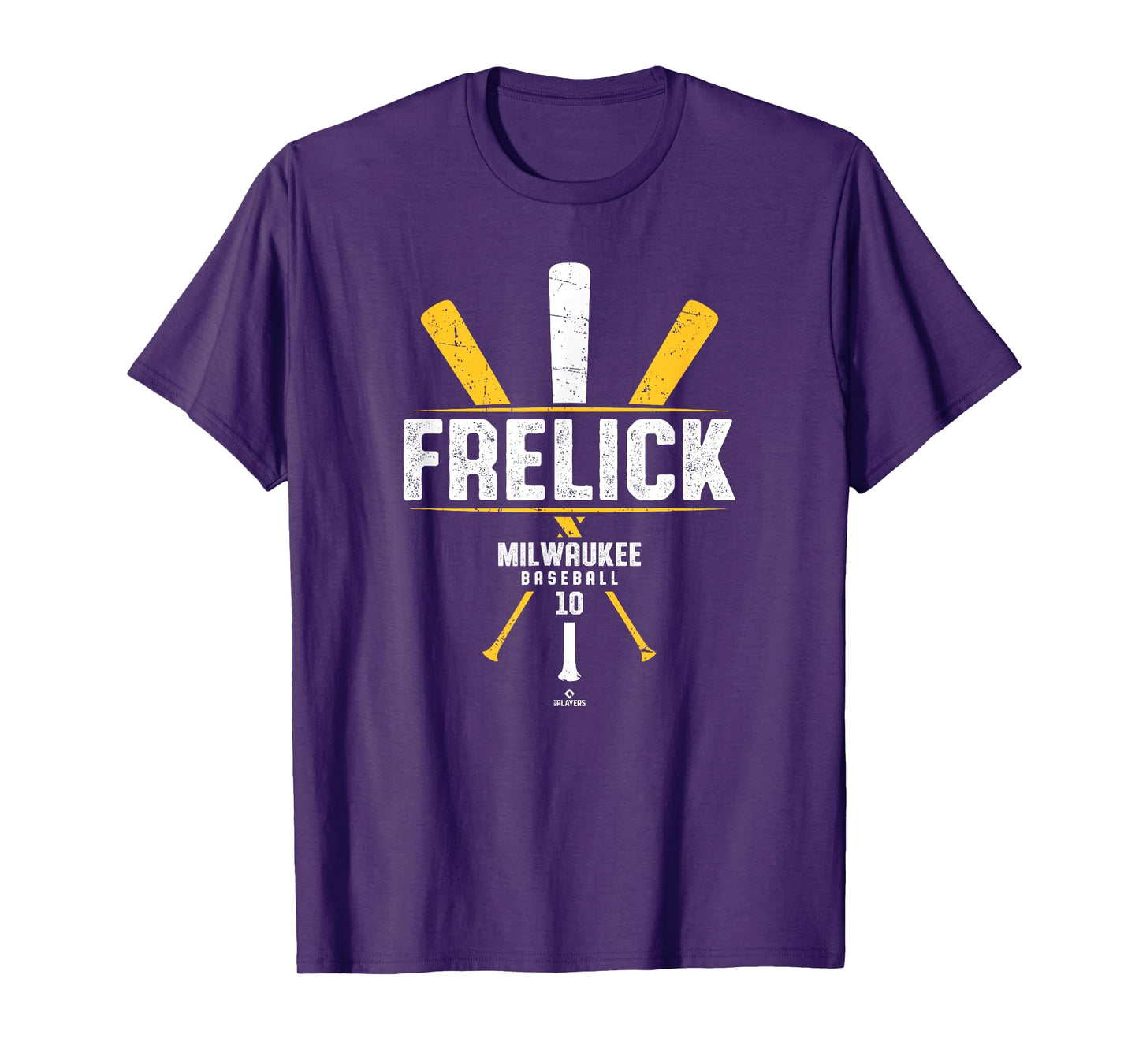 Vintage Baseball Bat Gameday Sal Frelick Milwaukee Baseball T-Shirt