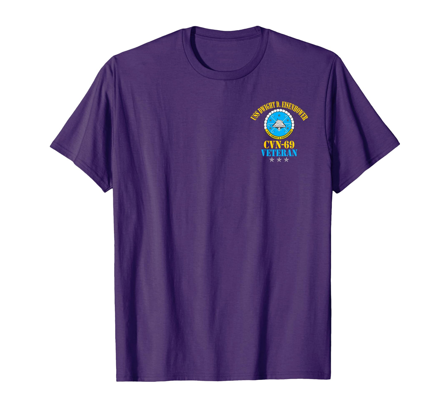 USS Dwight D. Eisenhower CVN-69 Aircraft Carrier Veteran Tee T-Shirt