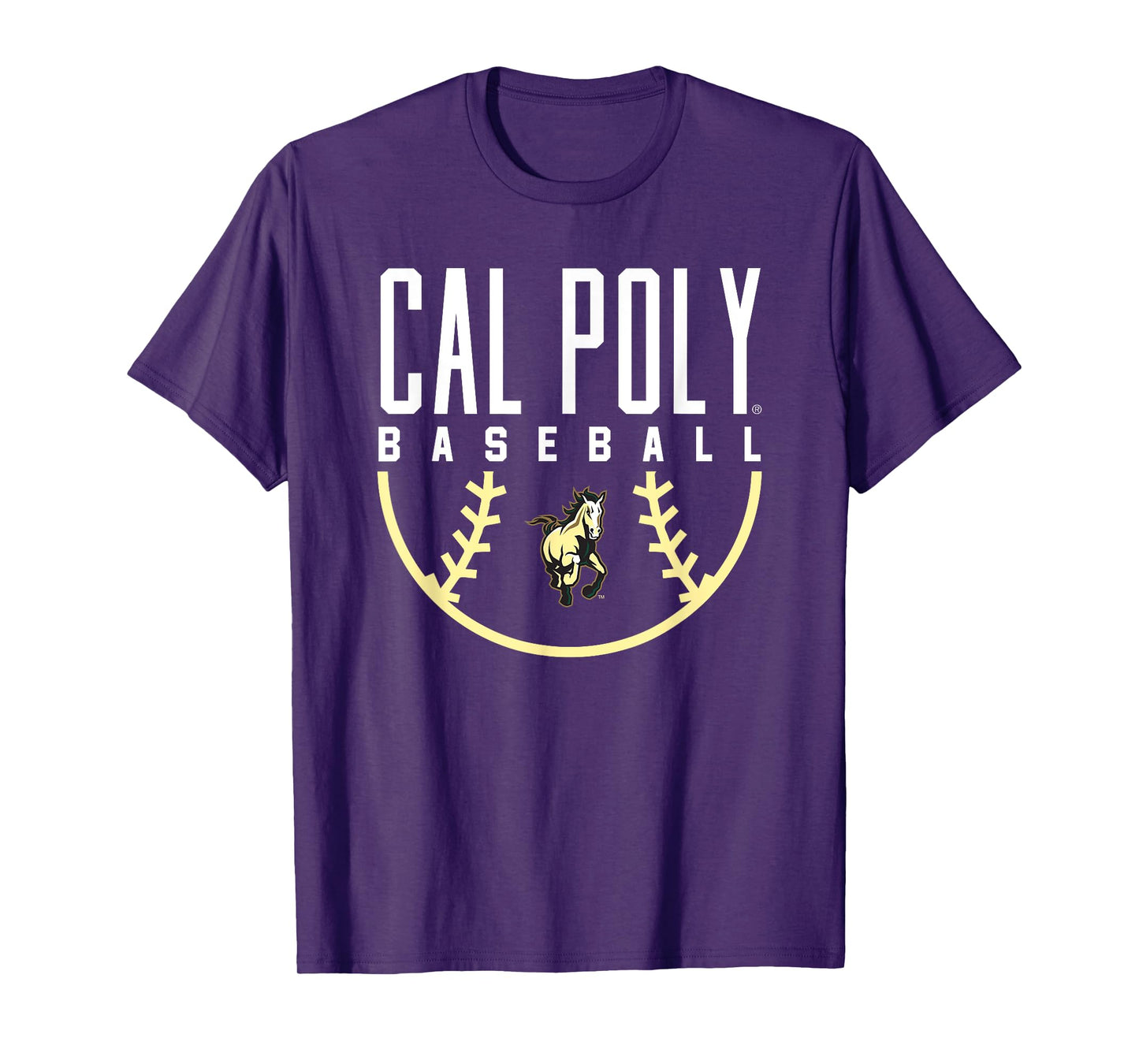 Cal Poly Mustangs Baseball Arch T-Shirt