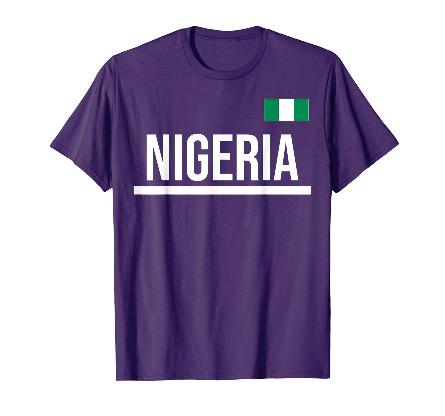 Nigeria Flag Sports Jersey T-Shirt