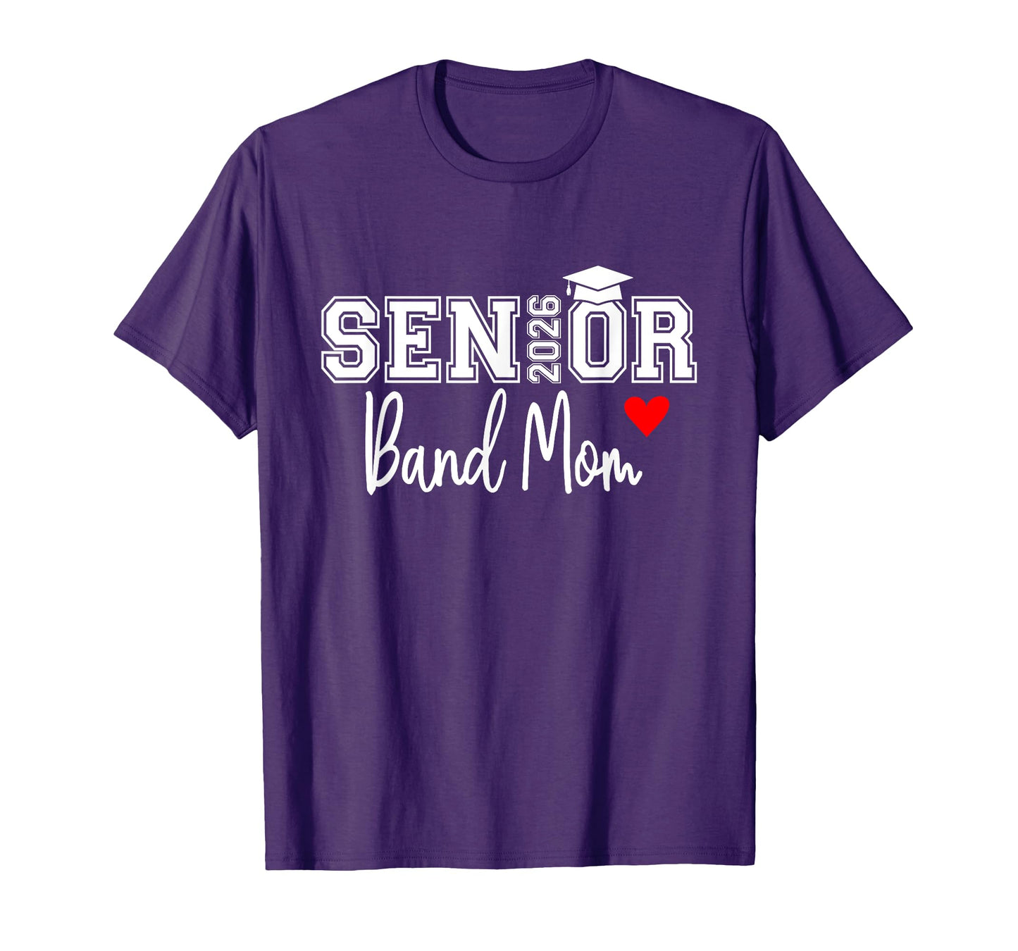 Senior Band Mom 2026 Marching Band Parent Class of 2026 T-Shirt