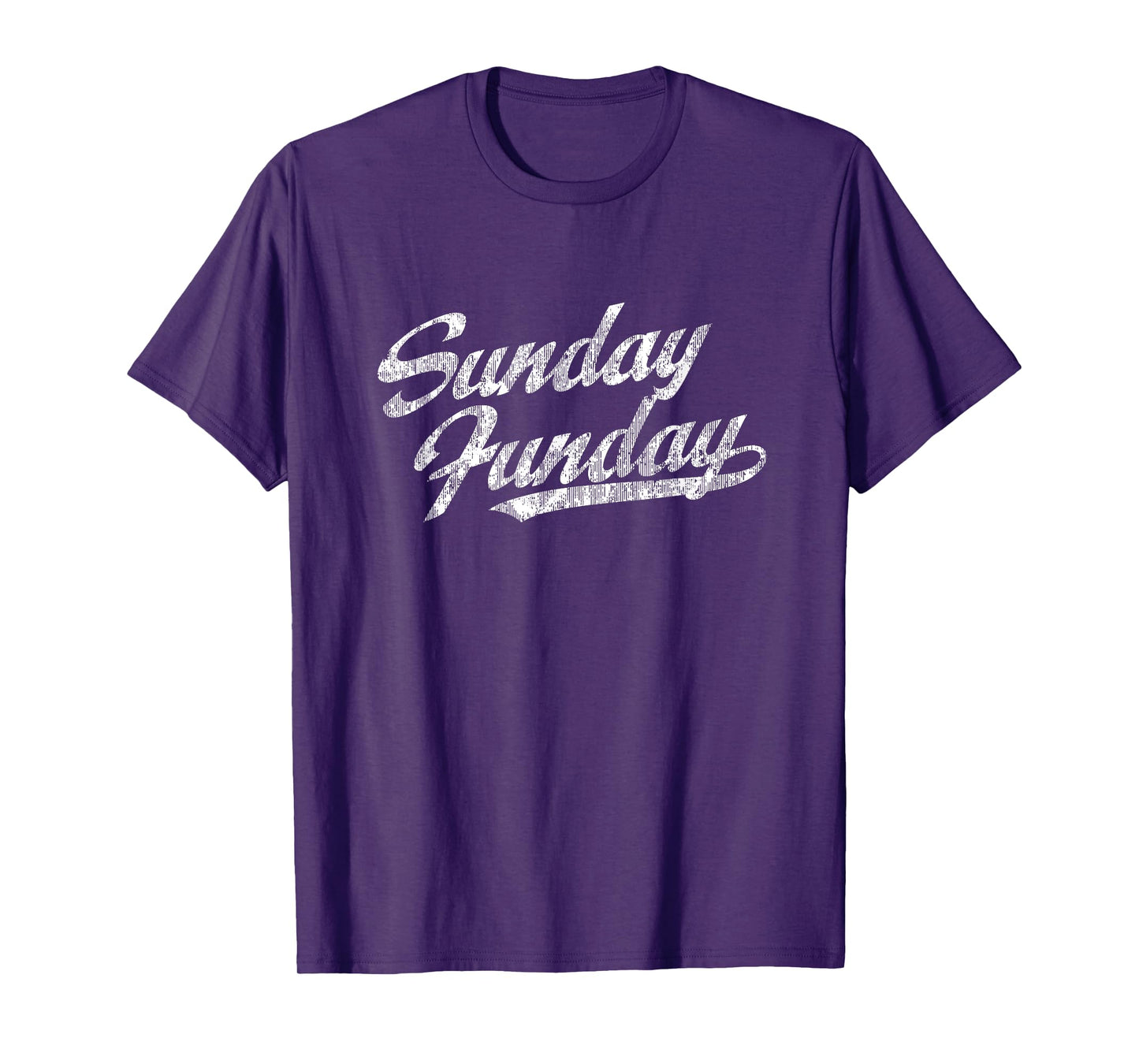 Sunday Funday T-Shirt Vintage Fun Day Sports Design Tee T-Shirt