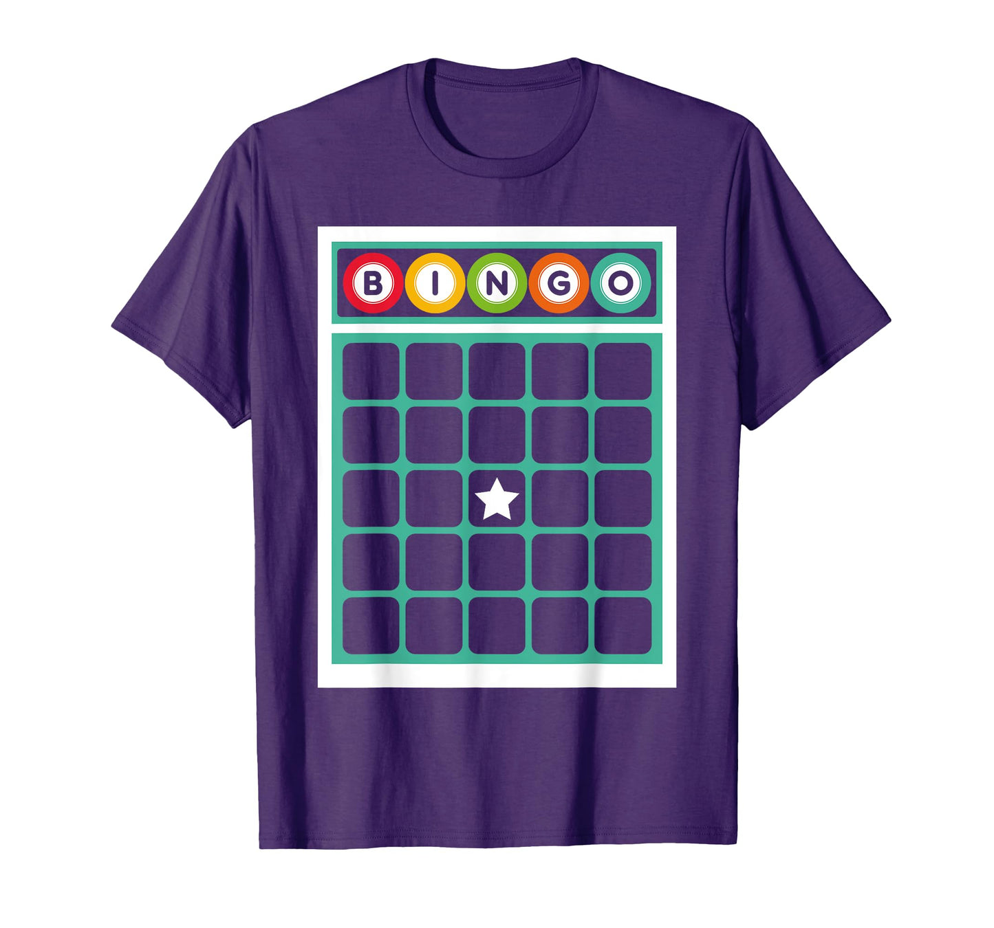 Bingo Card Bingo Costume Funny Bingo Player Halloween Outfit T-Shirt