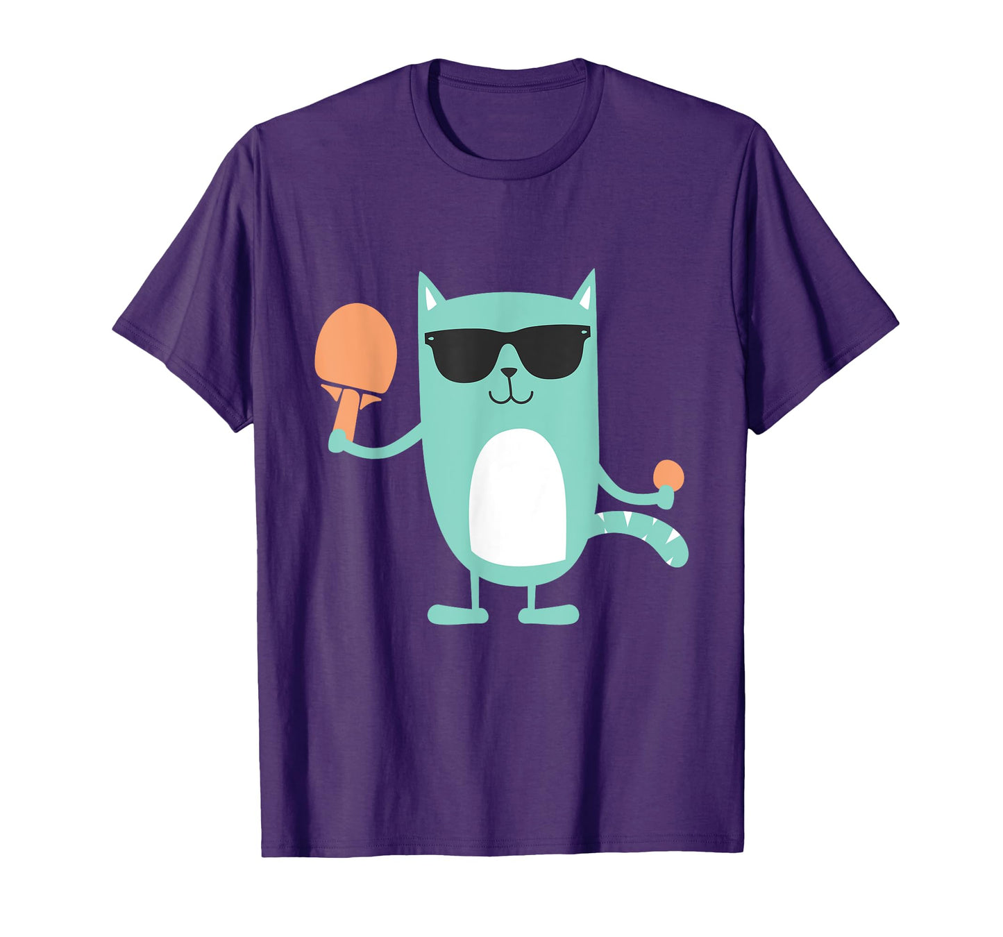 Cat Ping Pong Player - Paddle Game Sports Tournament Lover T-Shirt