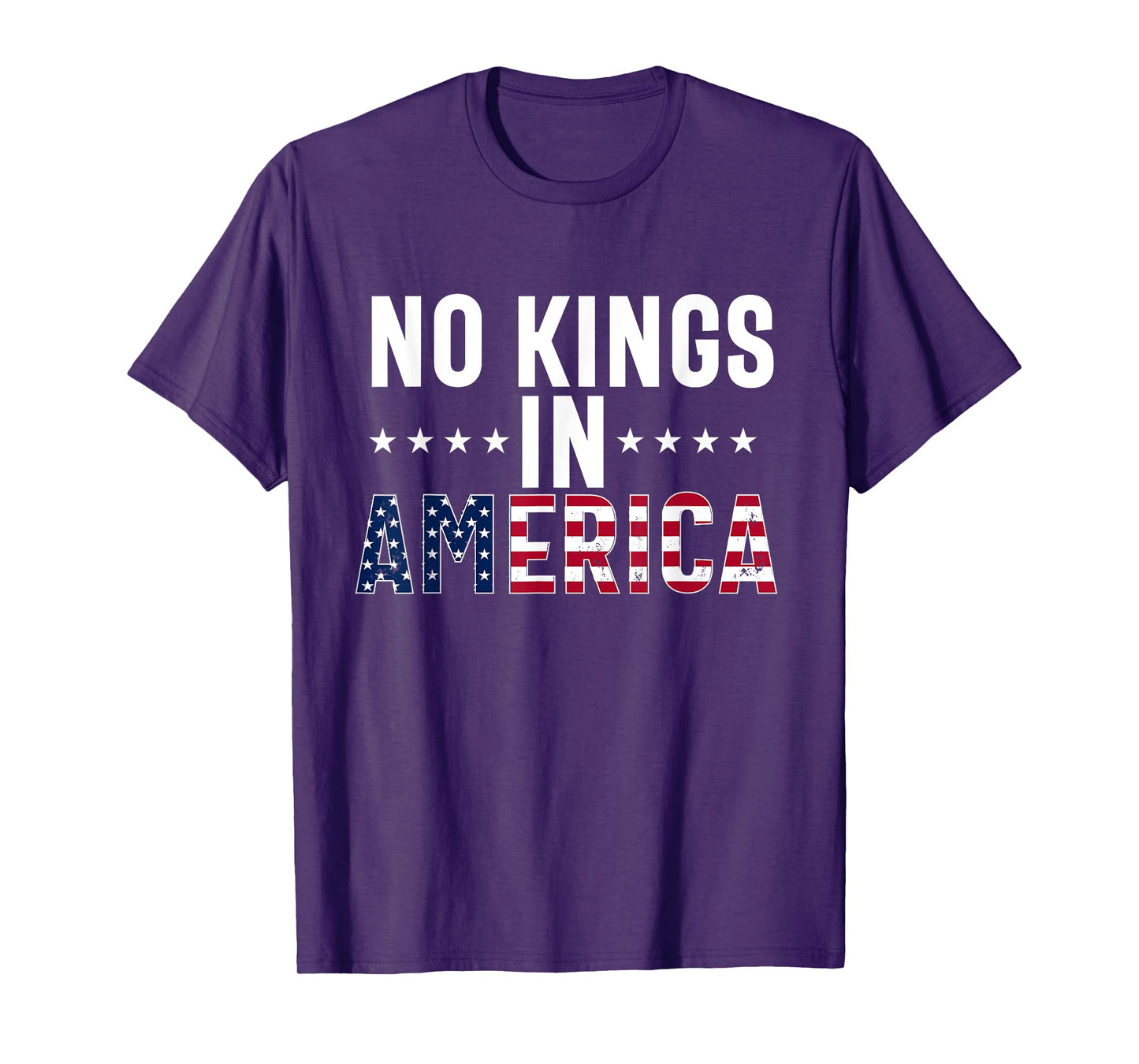 No Kings in America flag Protest Save Democracy T-Shirt