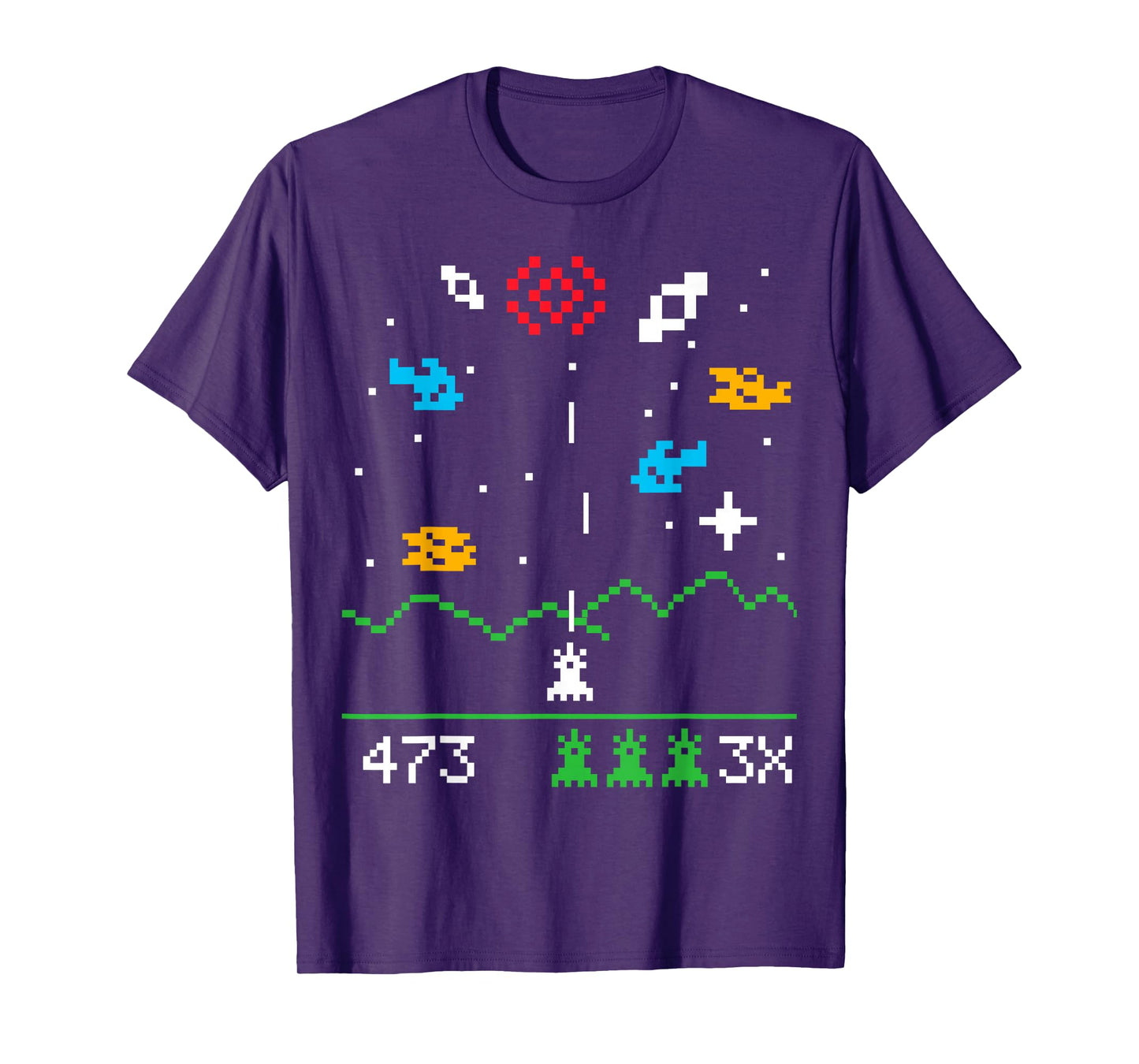 Funny Nerdy Vintage Astrospace Video Gamer Geek Gift T-Shirt