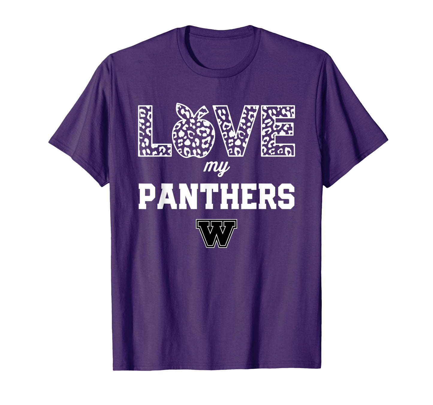 Walter Wellborn Panthers Logo Love My Team HS T-Shirt