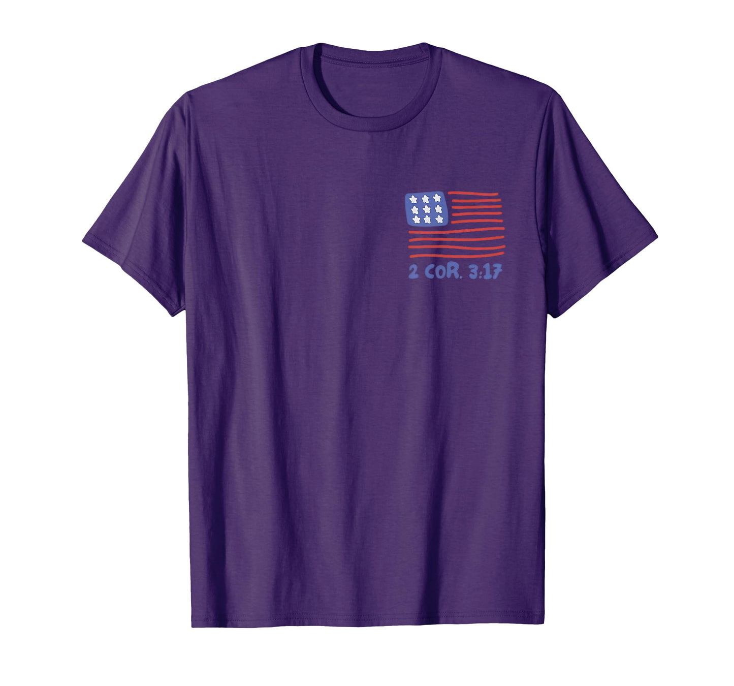 2 Sided Where The Spirit Of The Lord Is Religious Quote T-Shirt
