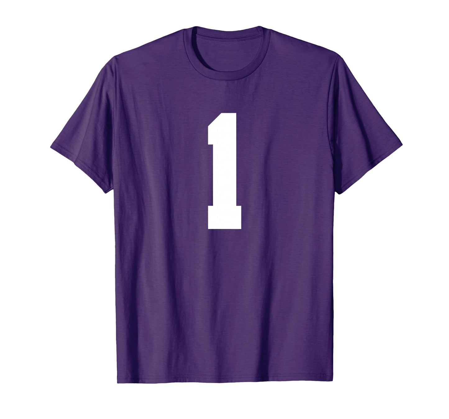 1 Number (on Back) Sport Team Number Jersey T-Shirt