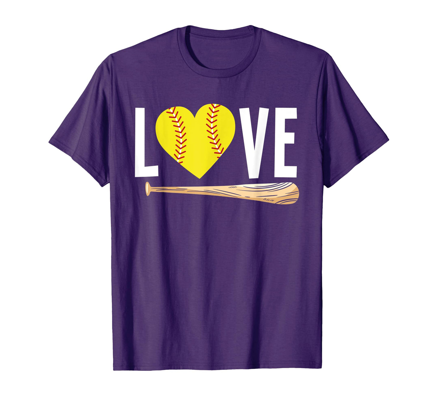 Love Softball Player Girls Teens Funny Softball T-Shirt