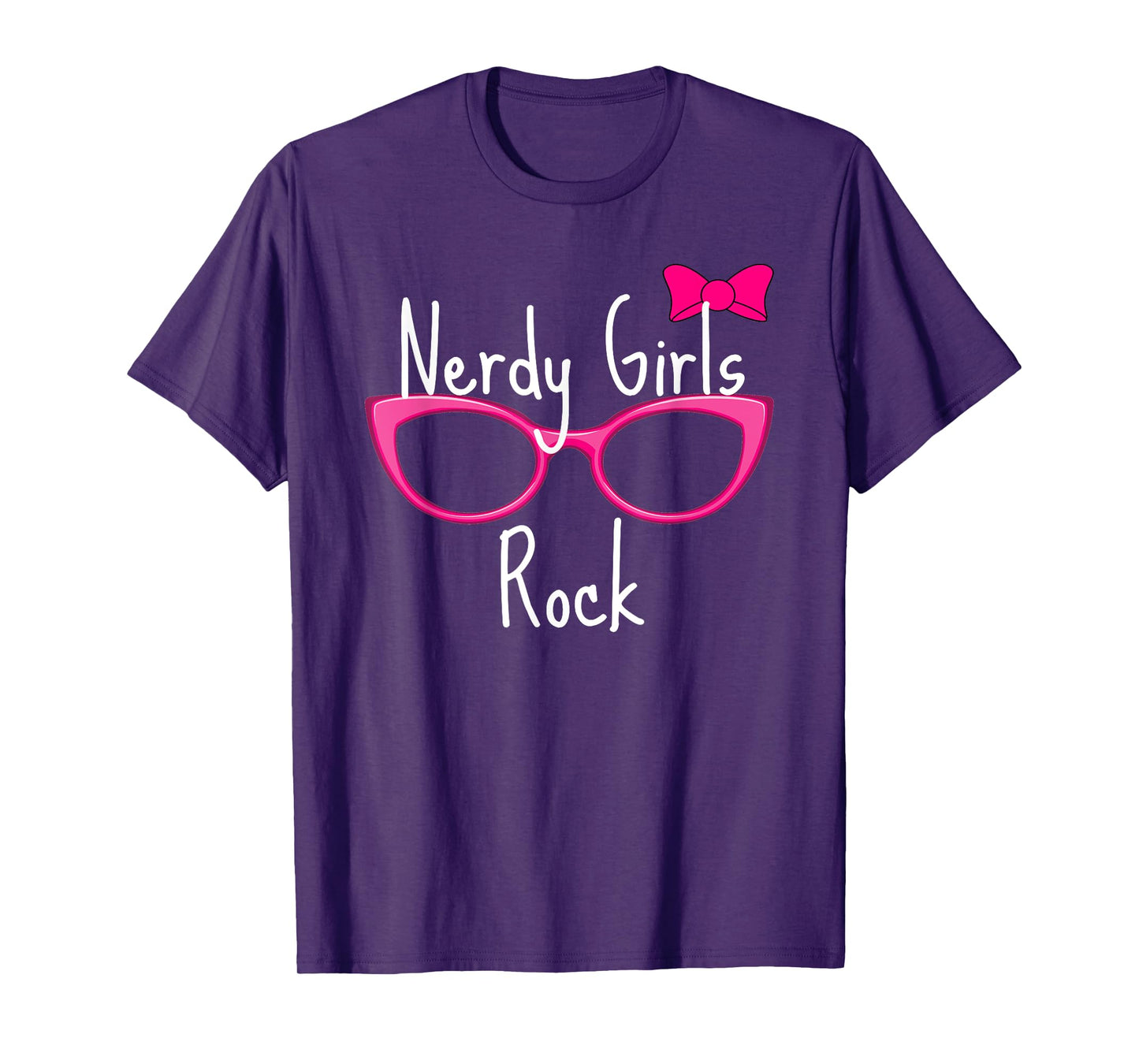Nerdy Girls Rock T Shirt Gamer Geek Chic Fun Cute Nerd Shirt T-Shirt