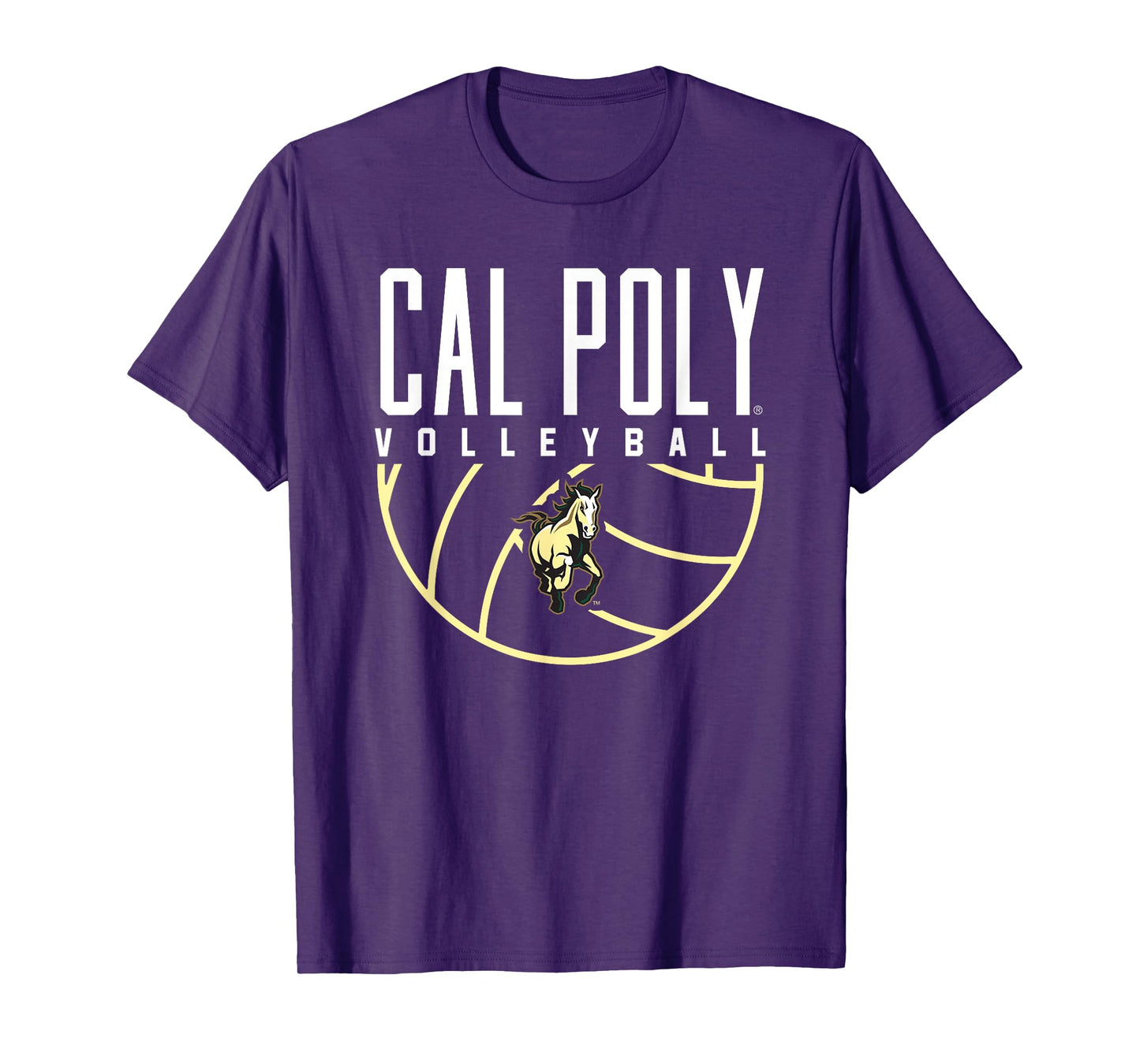 Cal Poly Mustangs Volleyball Arch T-Shirt