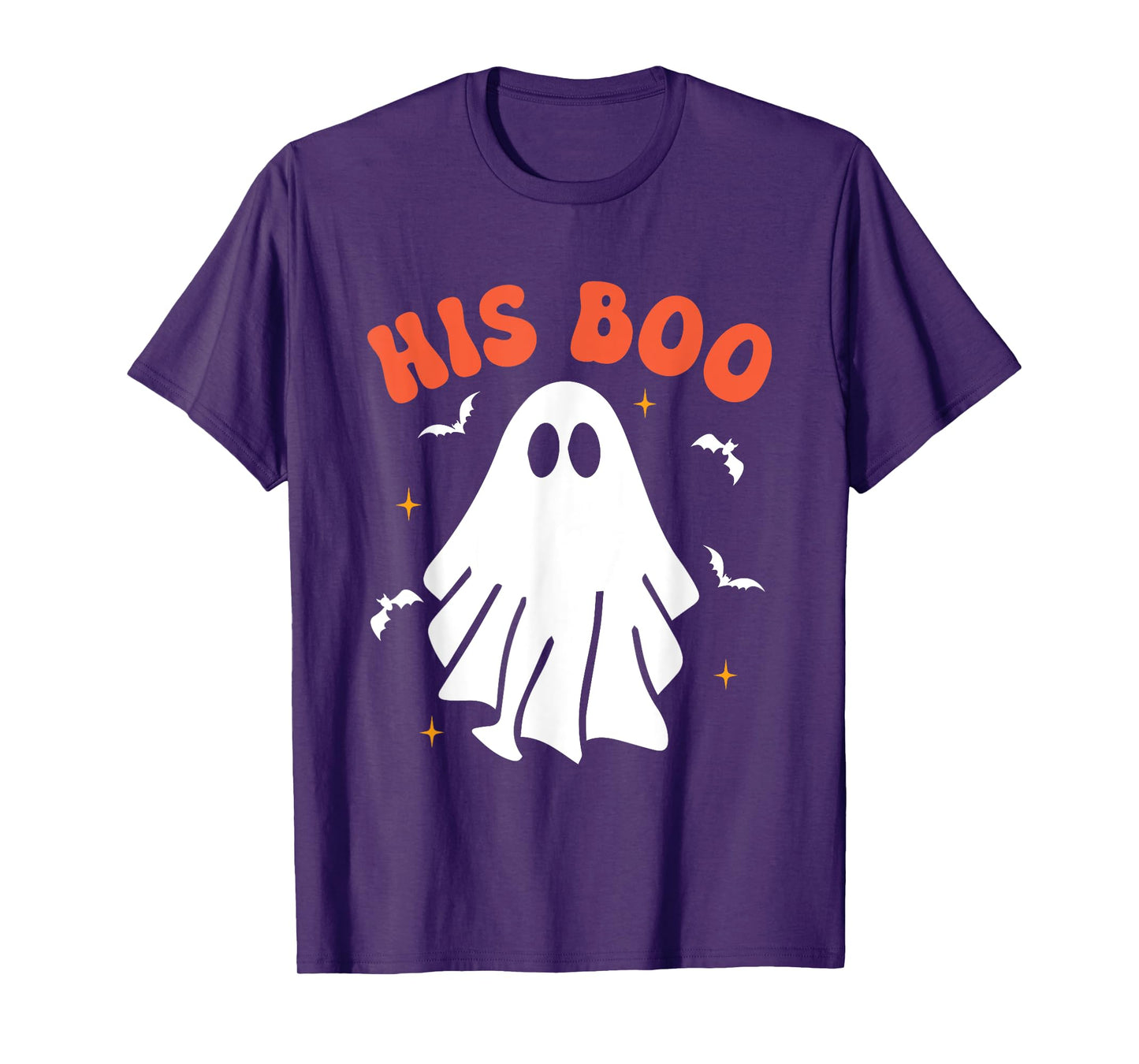 Her Boo & His Boo Funny Matching Halloween Pajama Couples T-Shirt