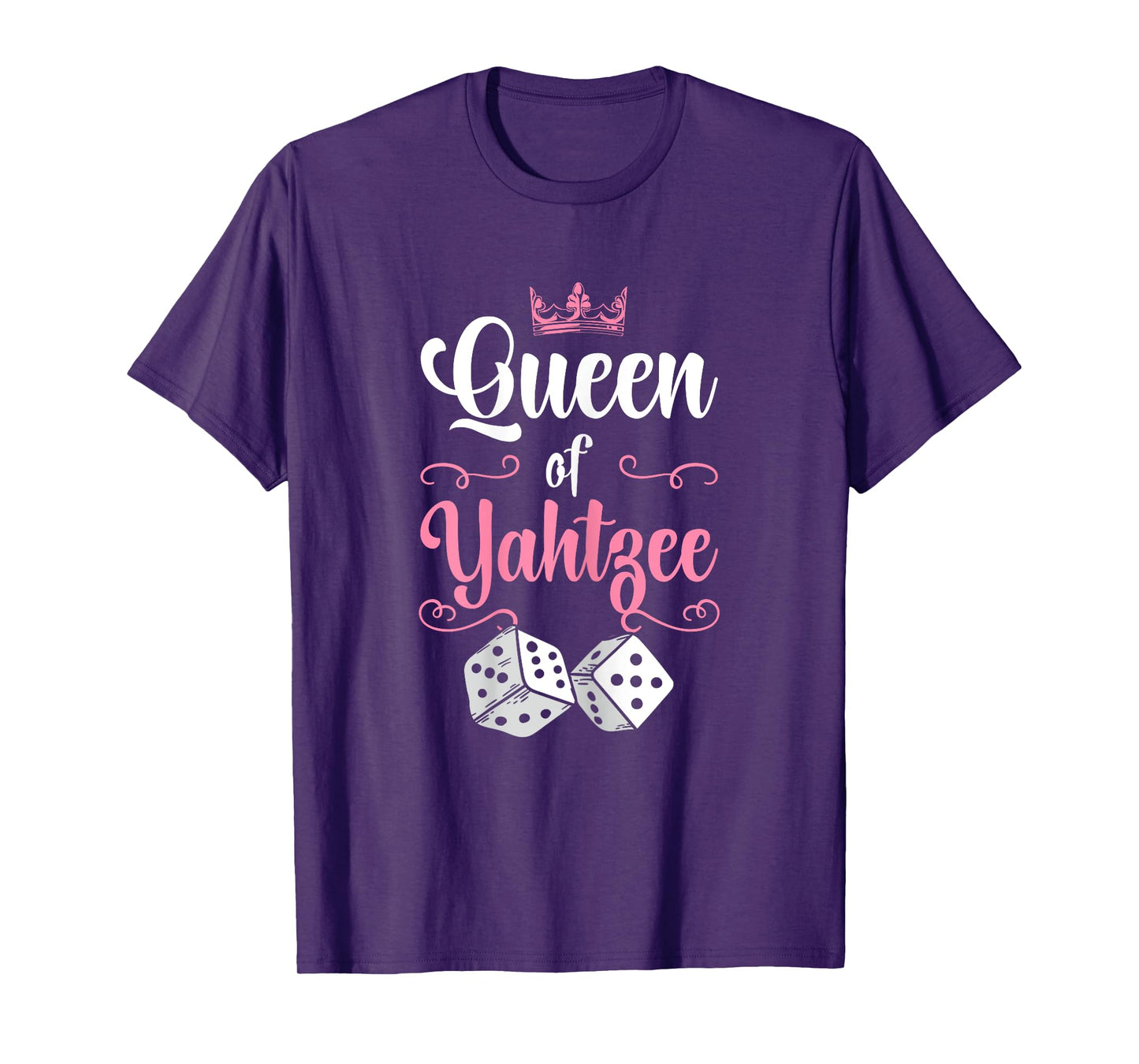 Queen Of Yahtzee Game Night Dice Game T-Shirt