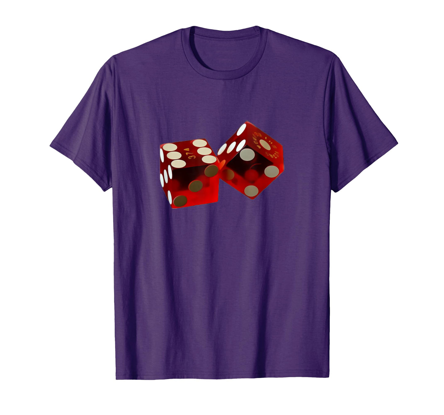 Casino Red Rolling Dice T-Shirt