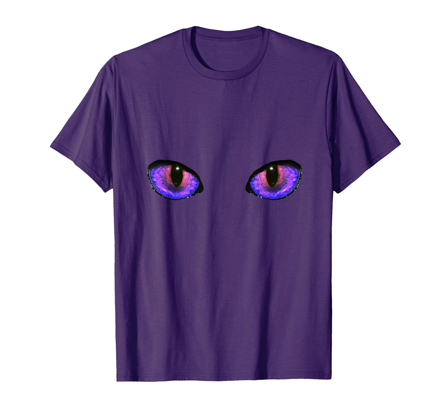 Glowing Purple Dragon Eyes Halloween T-Shirt