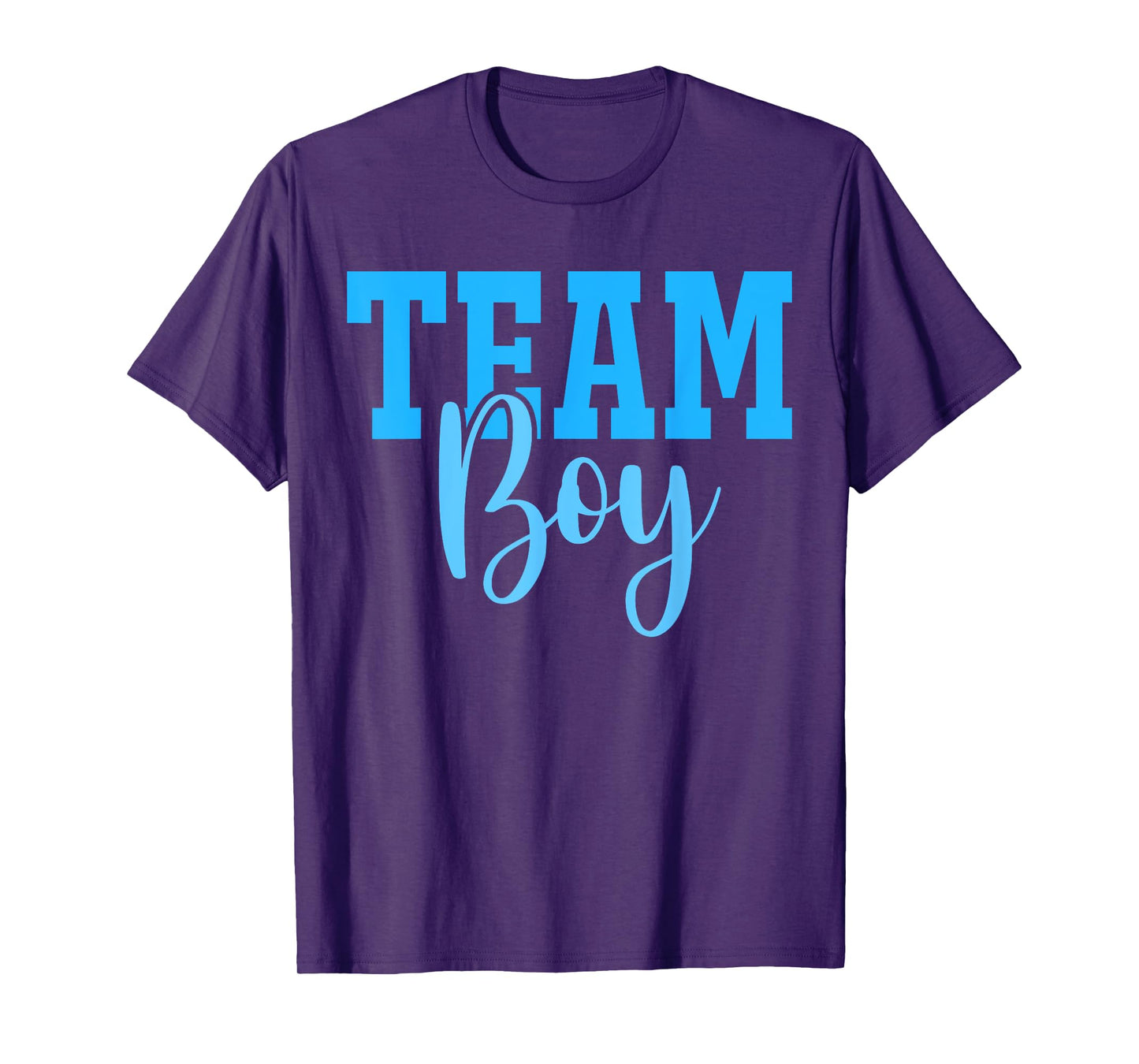 Team Boy Team Girl Blue Gender Reveal Party Matching Family T-Shirt