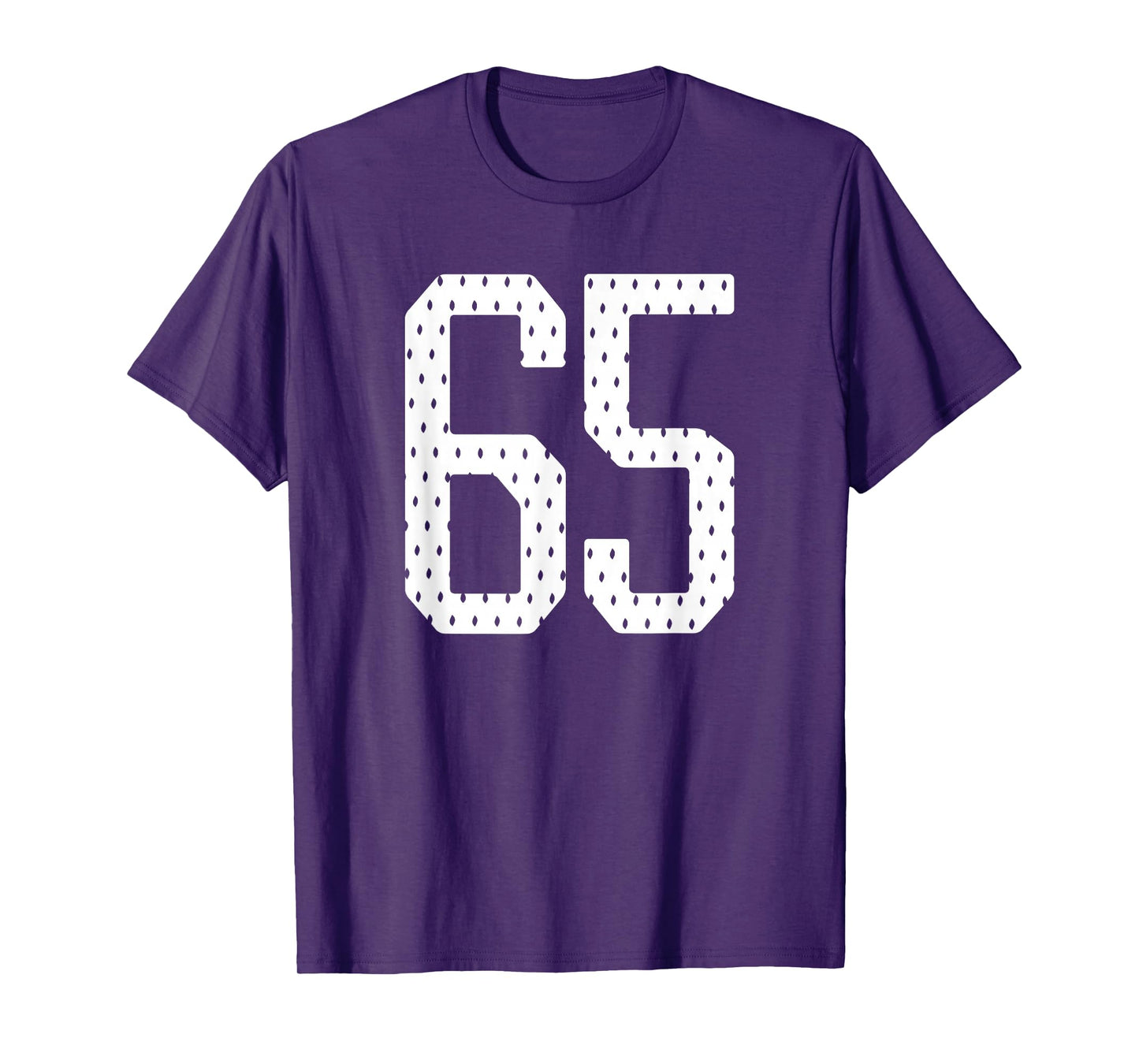 Number 65 Sports Team 65th Jersey Varsity Birthday Football T-Shirt