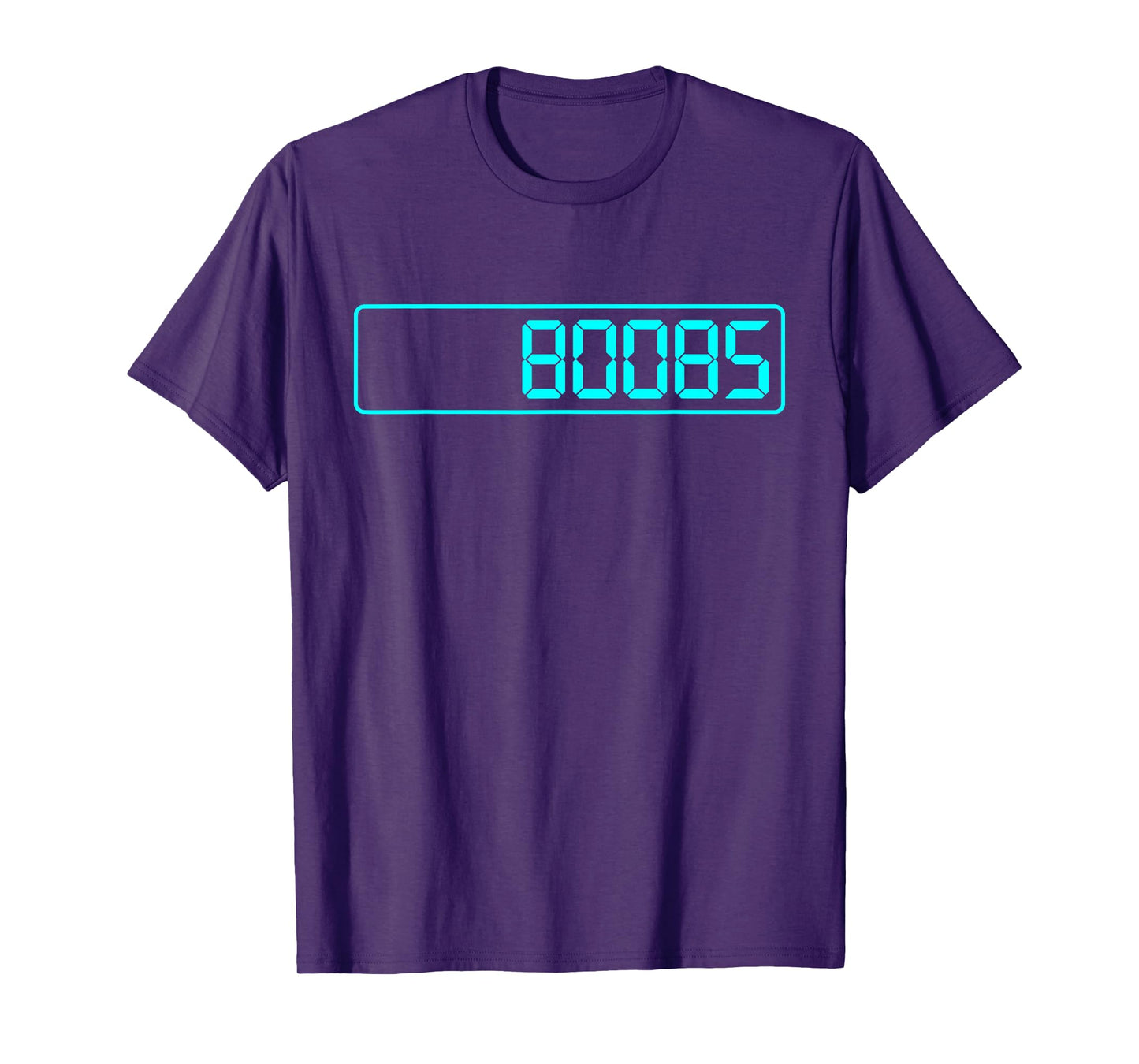 80085 BOOBS CALCULATOR DISPLAY LED LCD T-Shirt