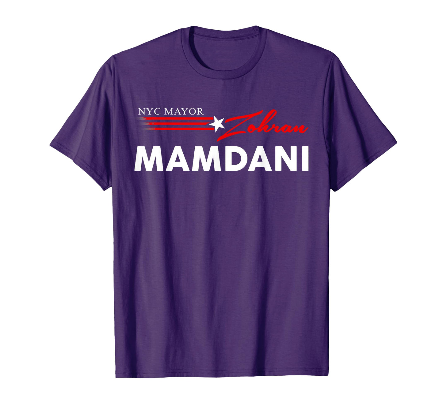 Zohran Mamdani Mayor NYC New York City US Flag Men Women T-Shirt