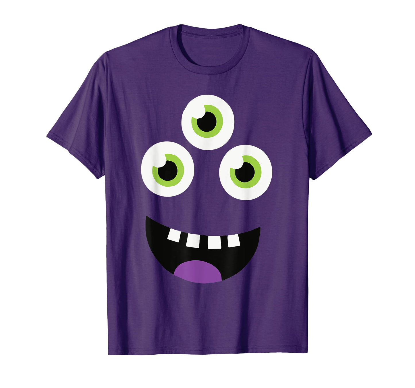 Cute Monster Face Halloween Group Costume Gift Tee T-Shirt