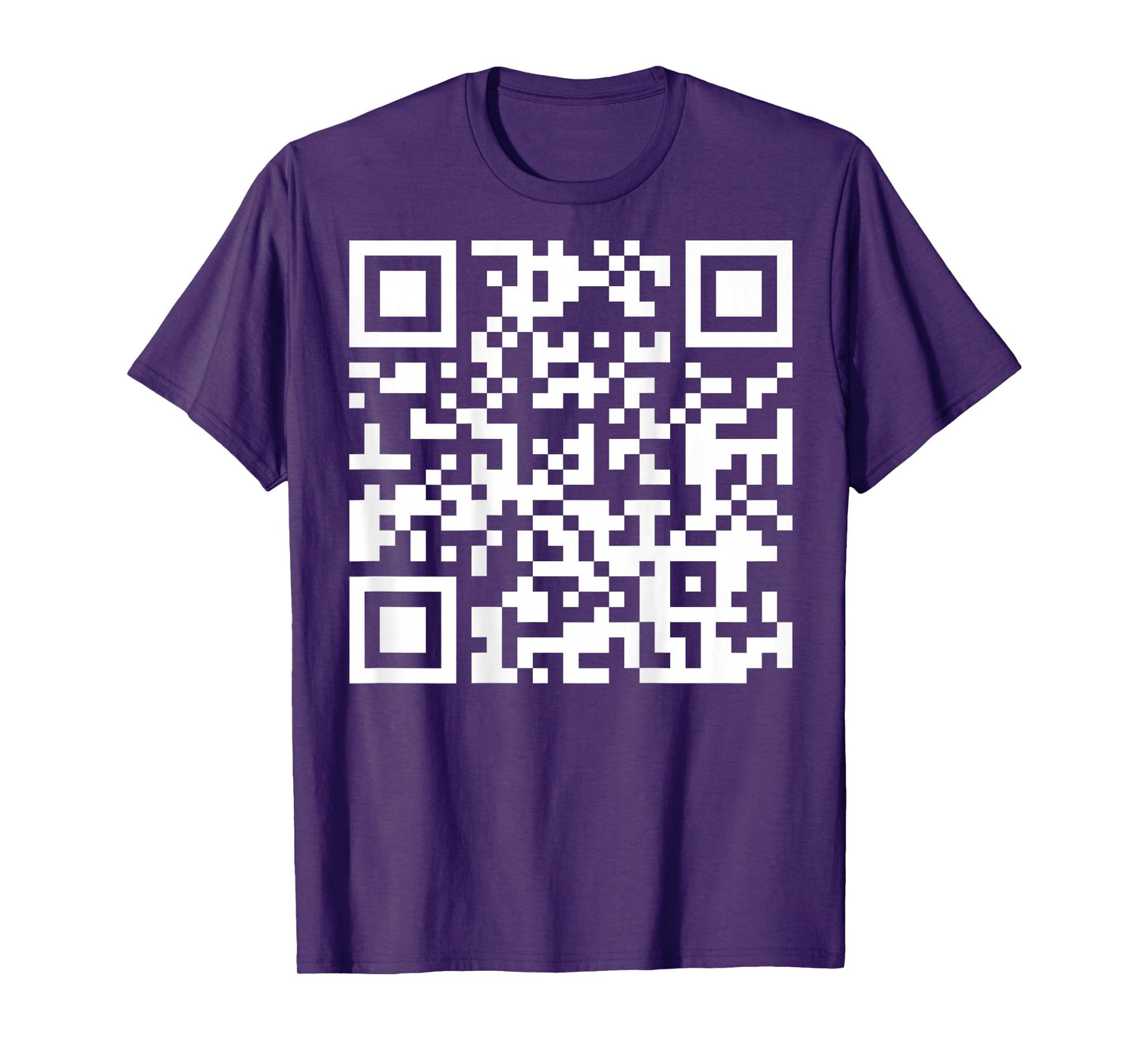 (On Back) Funny QR Fck Off Code Saying Quote For Men Women T-Shirt
