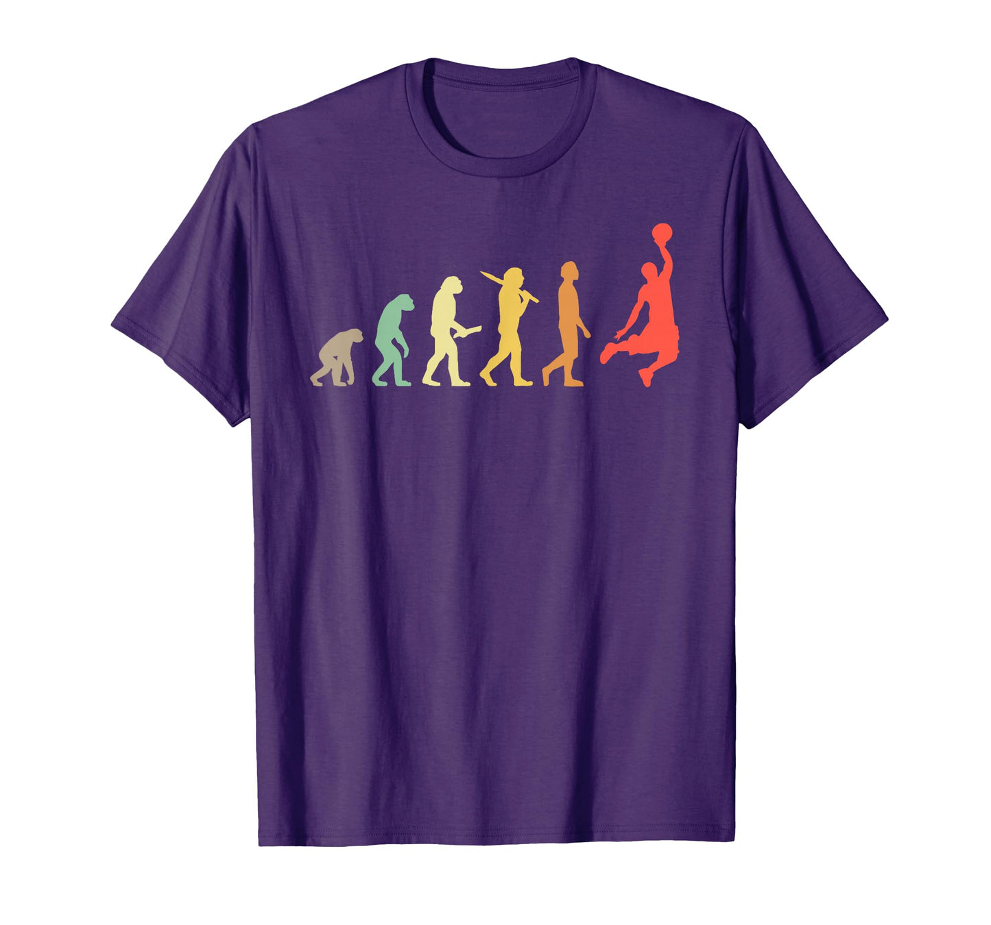 Retro Basketball Evolution Gift For Basketball Players T-Shirt