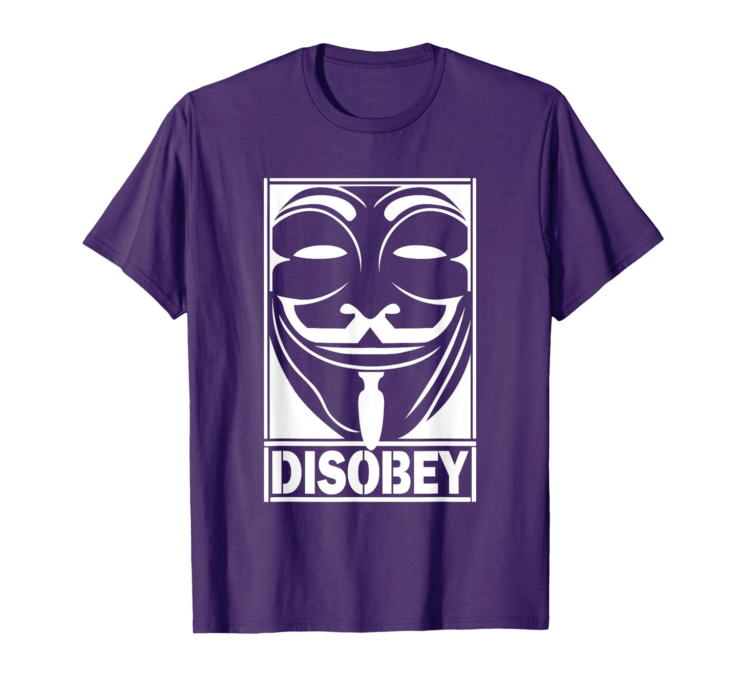 Disobey Big Face Anonymous Anon Revolution Hacker T-Shirt