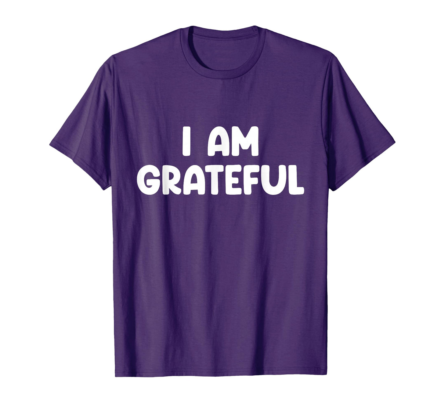 I Am Grateful T-Shirt, Small, Black