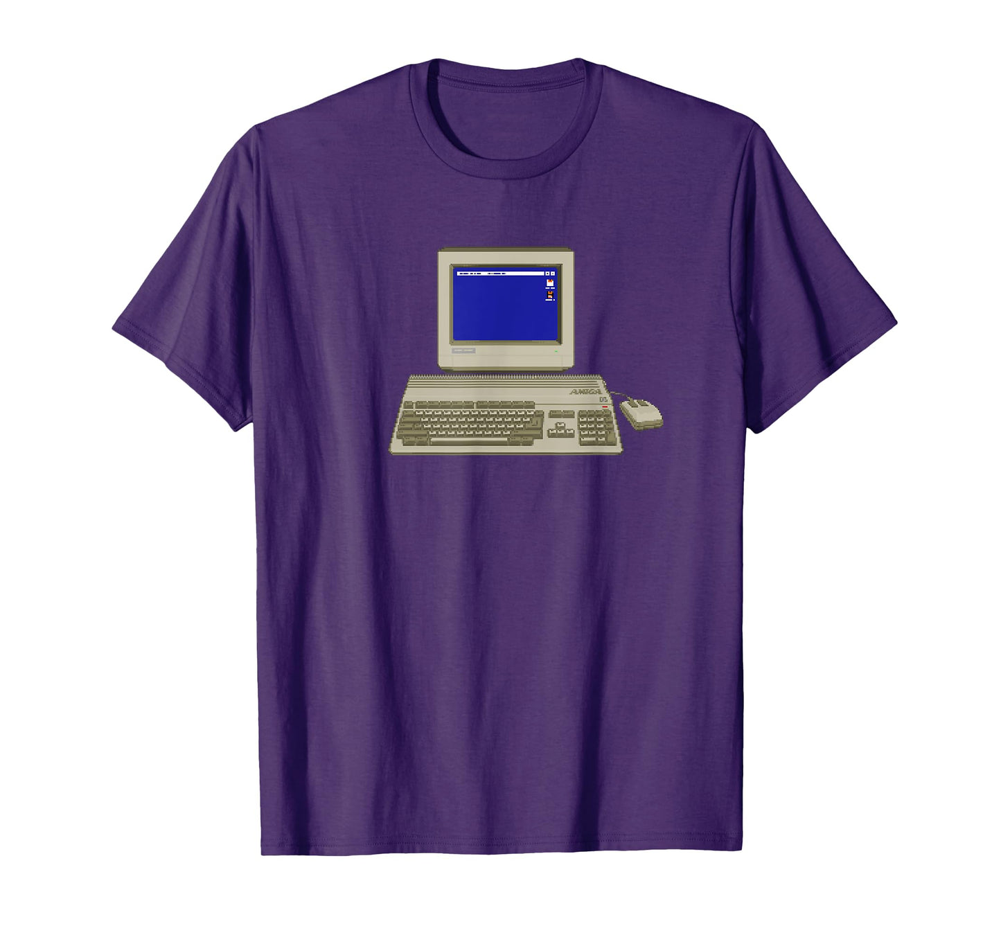 Commodore Amiga 500 Retro Gaming Pixel Art T-Shirt