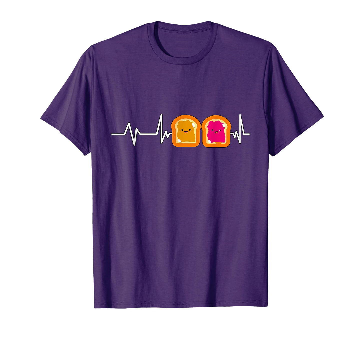 Peanut Butter Jelly Heartbeat Gift Peanut Butter And Jelly T-Shirt