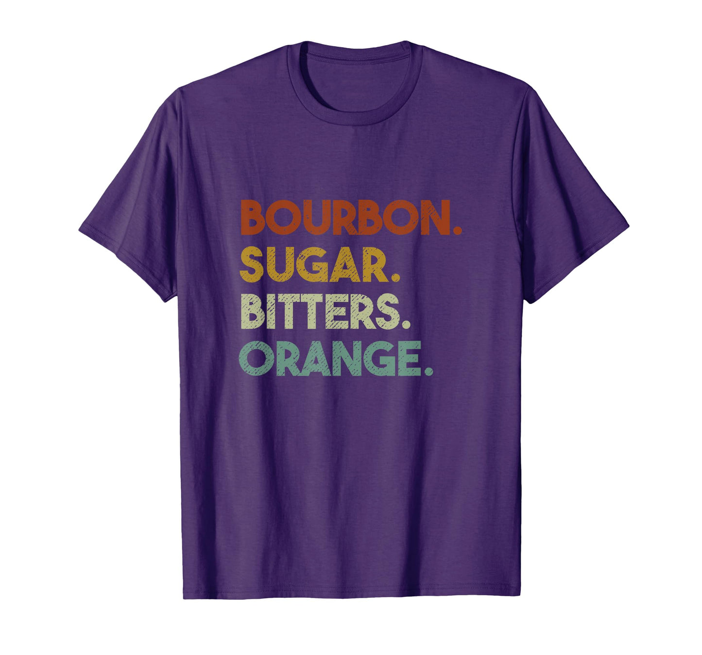 Bourbon Vintage 80s Retro Whiskey Old Fashioned T-Shirt