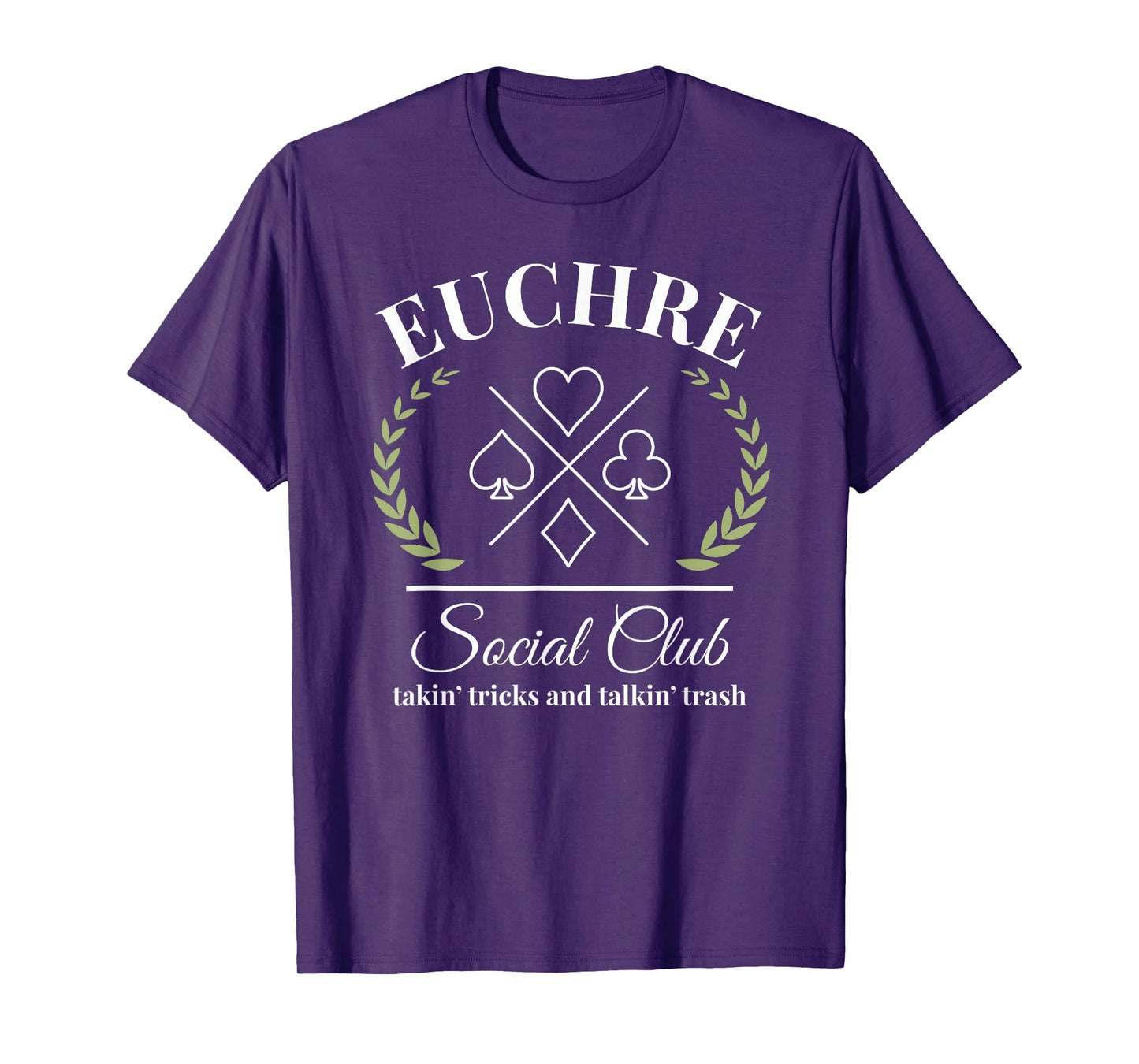Euchre Social Club funny Euchre player humor T-Shirt