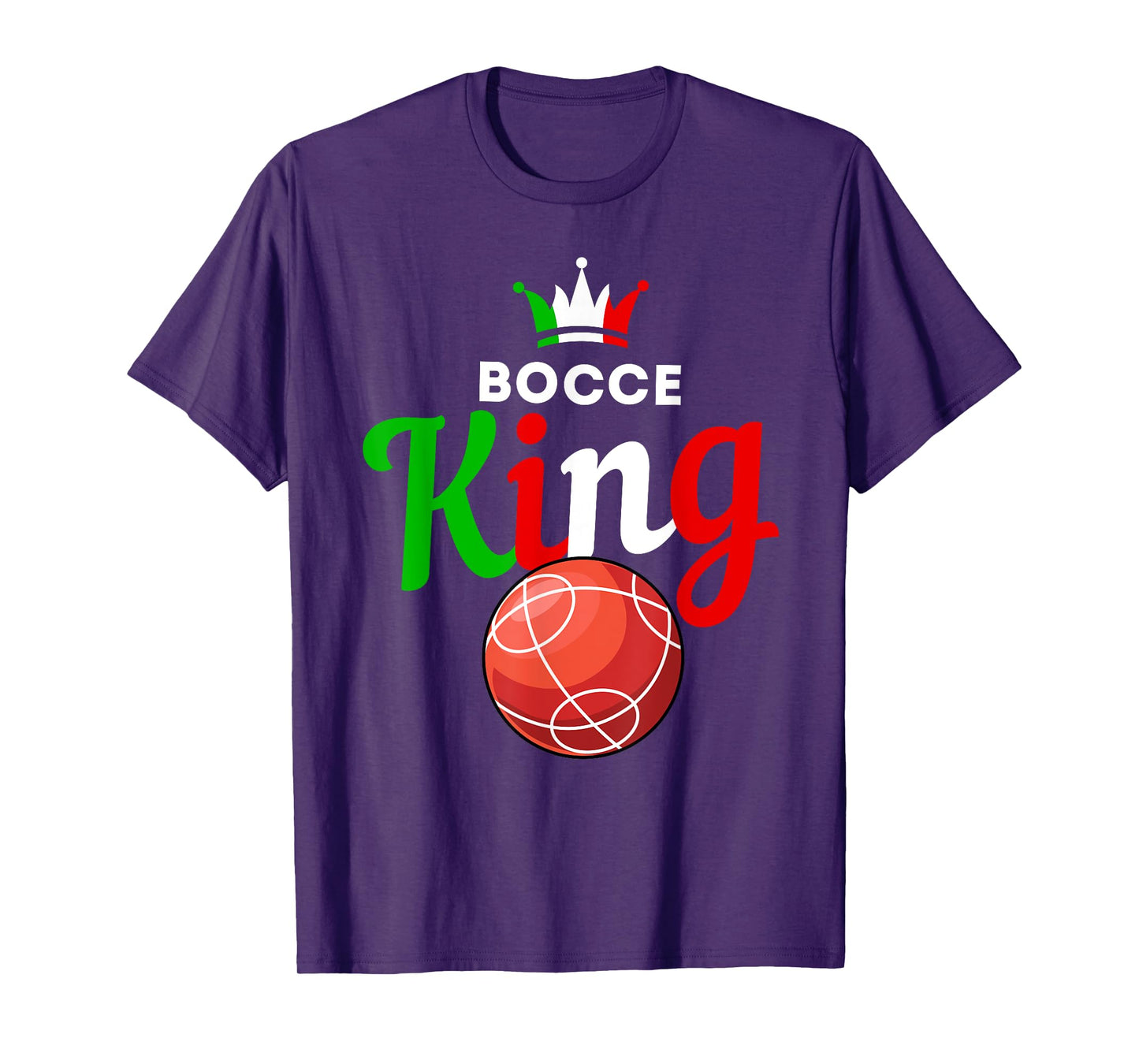 Bocce Ball Gift - Fun Yard Game - Bocce King T-Shirt