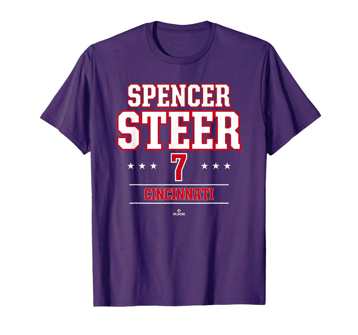 Baseball Star Spencer Steer Cincinnati MLBPA T-Shirt