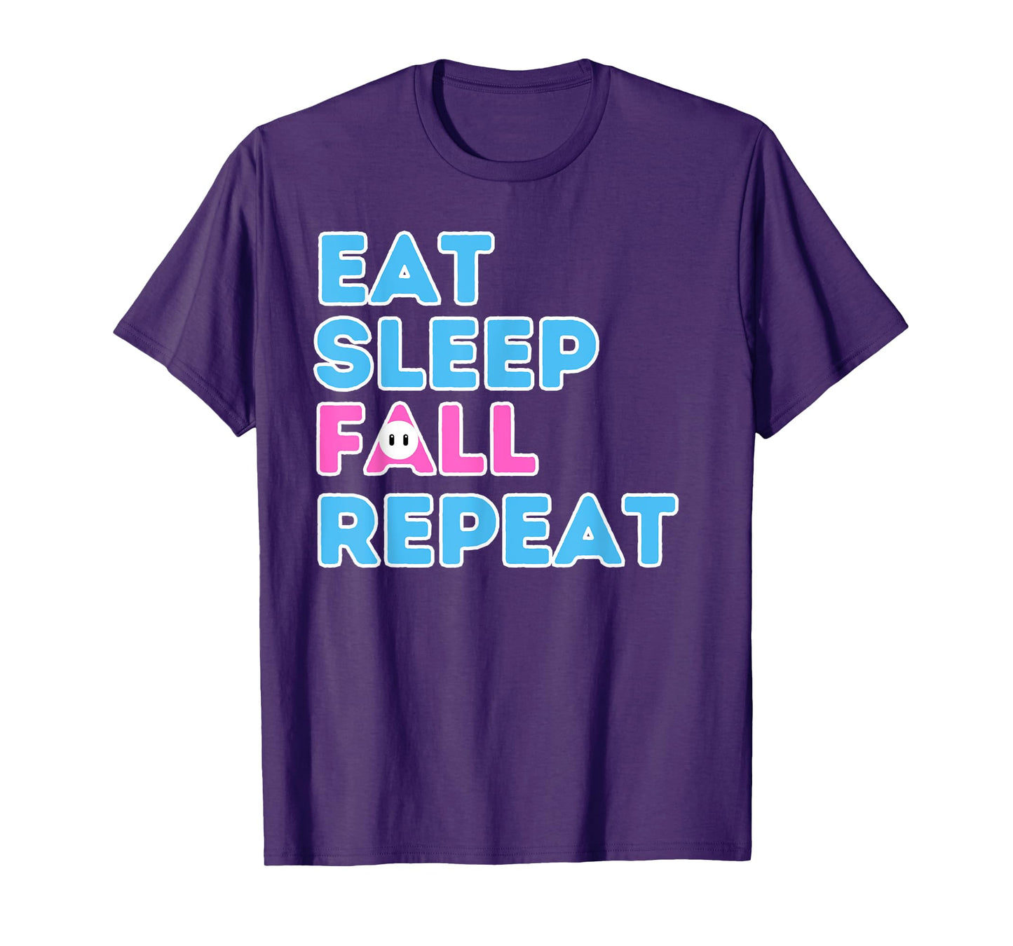 Eat Sleep Fall Repeat Video Game Guys Video Gamer T-Shirt