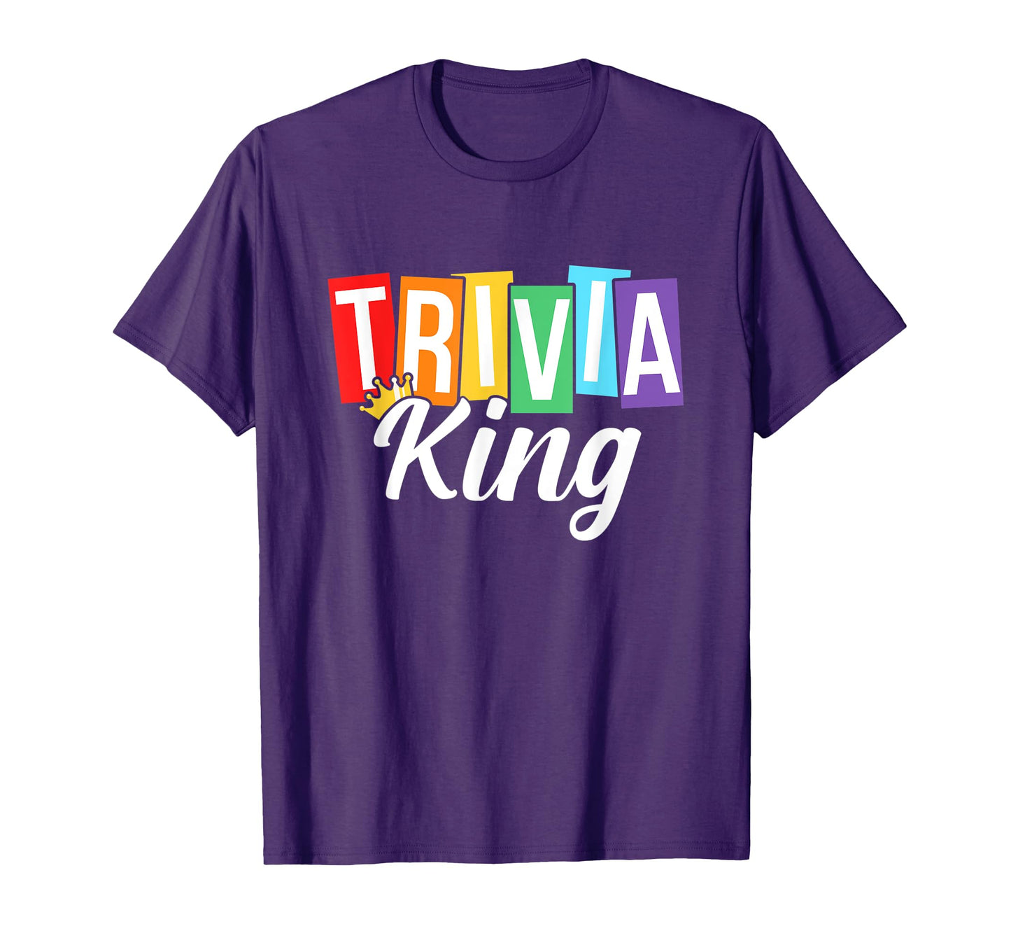 Mens Trivia King Trivia Night Quiz Game Trivia Team Men Funny T-Shirt