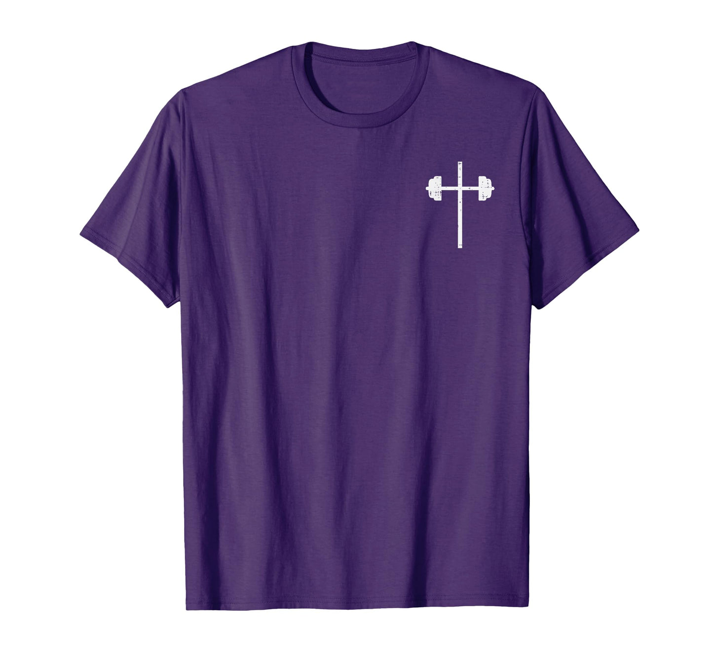 Gym Christian Barbel Cross Pocket Workout Dumbbell Men Women T-Shirt